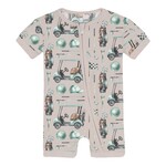 KicKee Pants KicKee Pants - Shorty Sleeper With Zipper Latte Golf