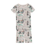 KicKee Pants KicKee Pants - S/S Pajama Short With Shorts Latte Golf
