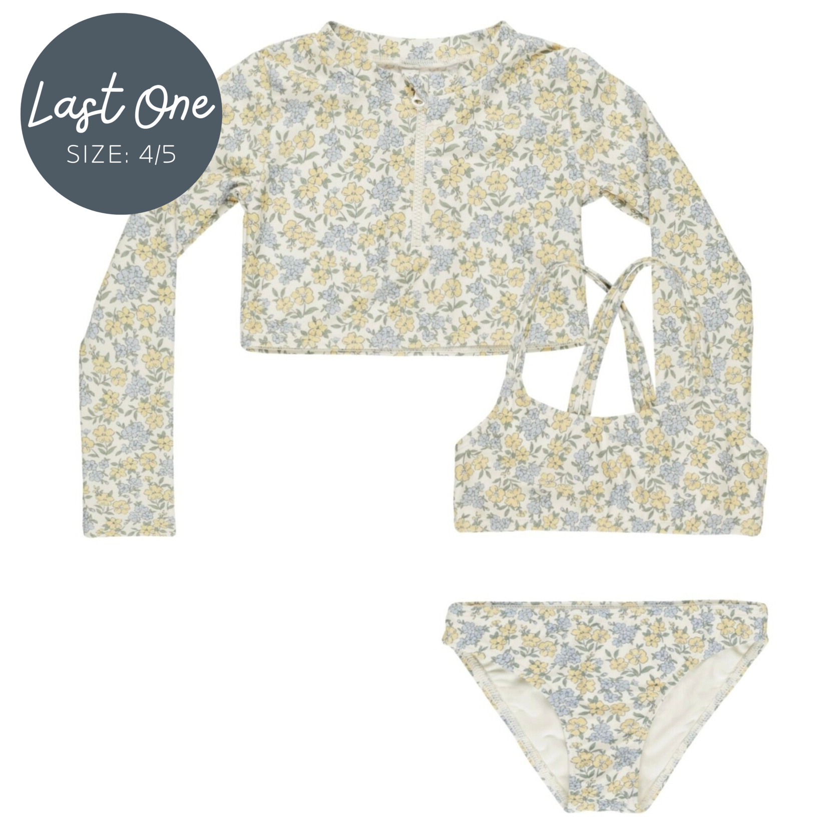 Rylee + Cru Rylee + Cru - Crop Rashguard Set| Bloom