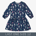 Deux Par Deux Deux Par Deux - Long Sleeve Printed Dress