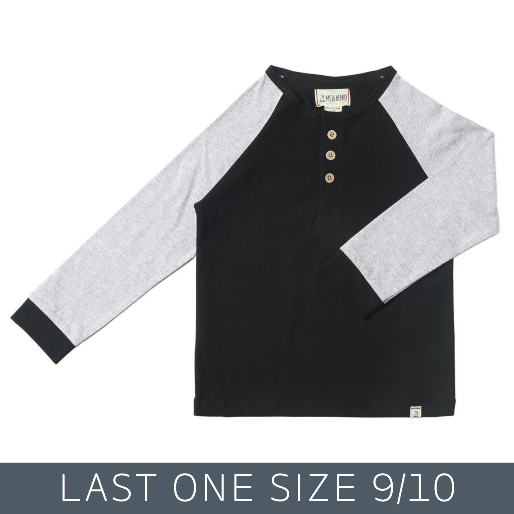 Me & Henry Me & Henry - Lugoff Raglan Henley | Black