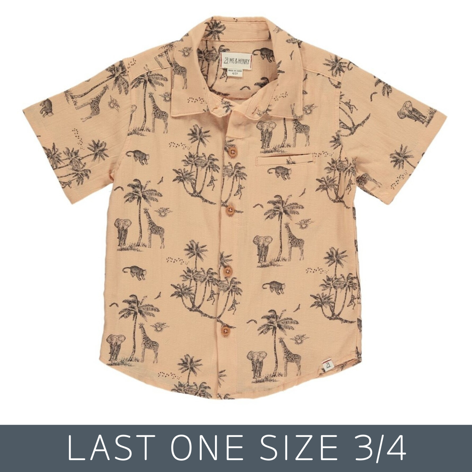 Me & Henry Me & Henry - Pampa Savannah Giraffe Shirt