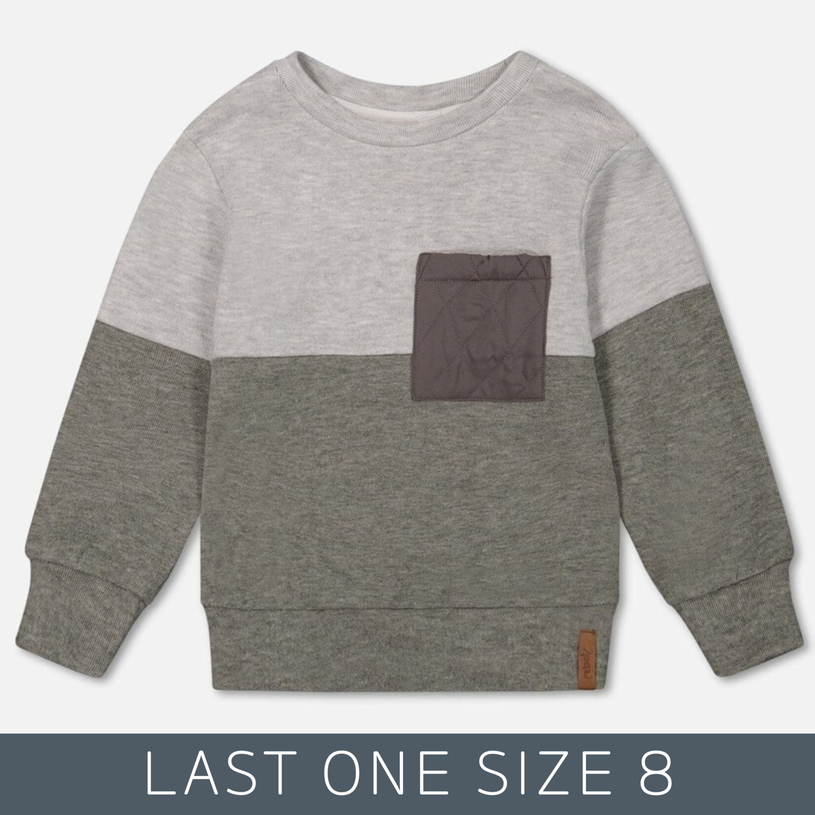 Deux Par Deux Deux Par Deux - Color Block Brushed Jersey Top With Quilted Pocket
