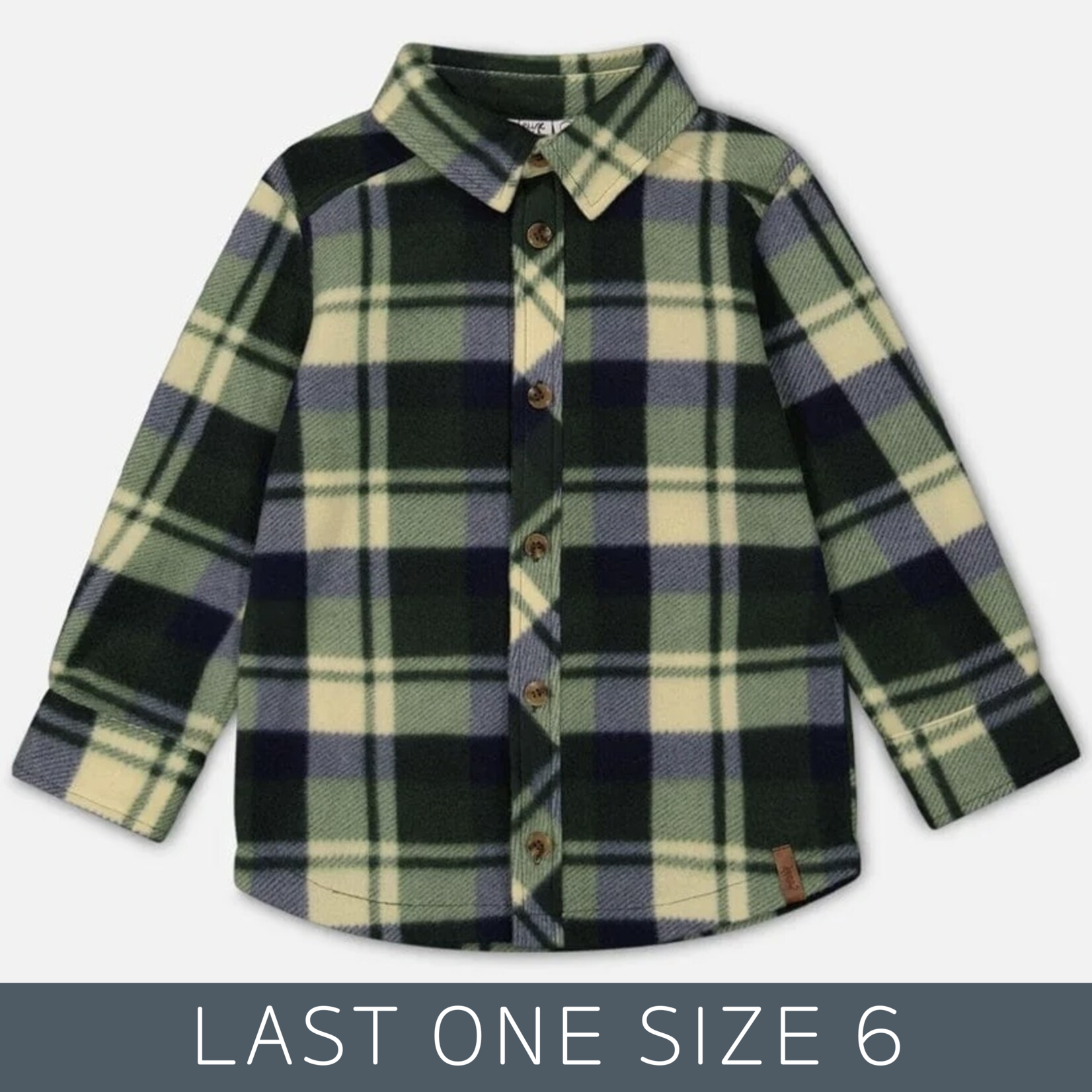 Deux Par Deux Deux Par Deux - Polar Fleece Plaid Shirt
