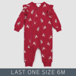 Miles The Label Miles The Label - Reindeer Ruffle Romper