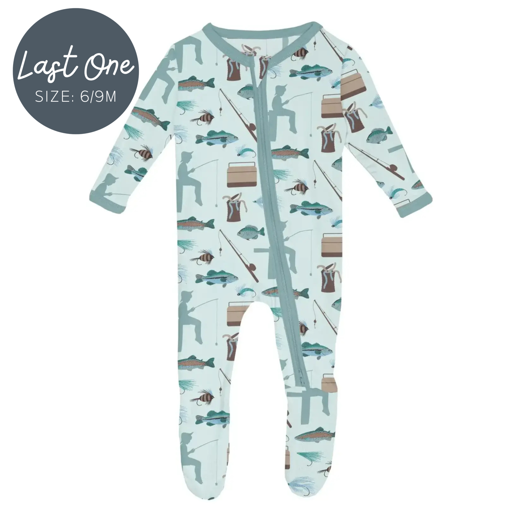 KicKee Pants KicKee Pants - Zipper Footie | Fresh Air Fishing