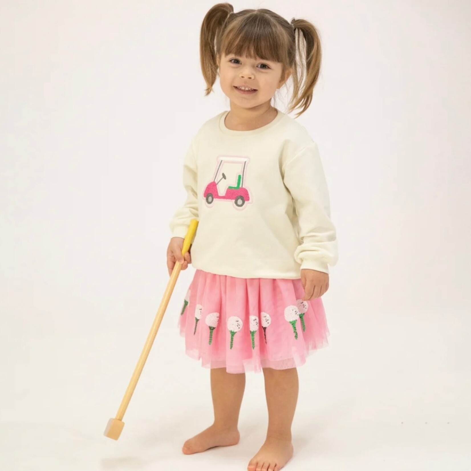 Angel Dear Angel Dear - Oversize French Terry Sweatshirt With Golf Cart