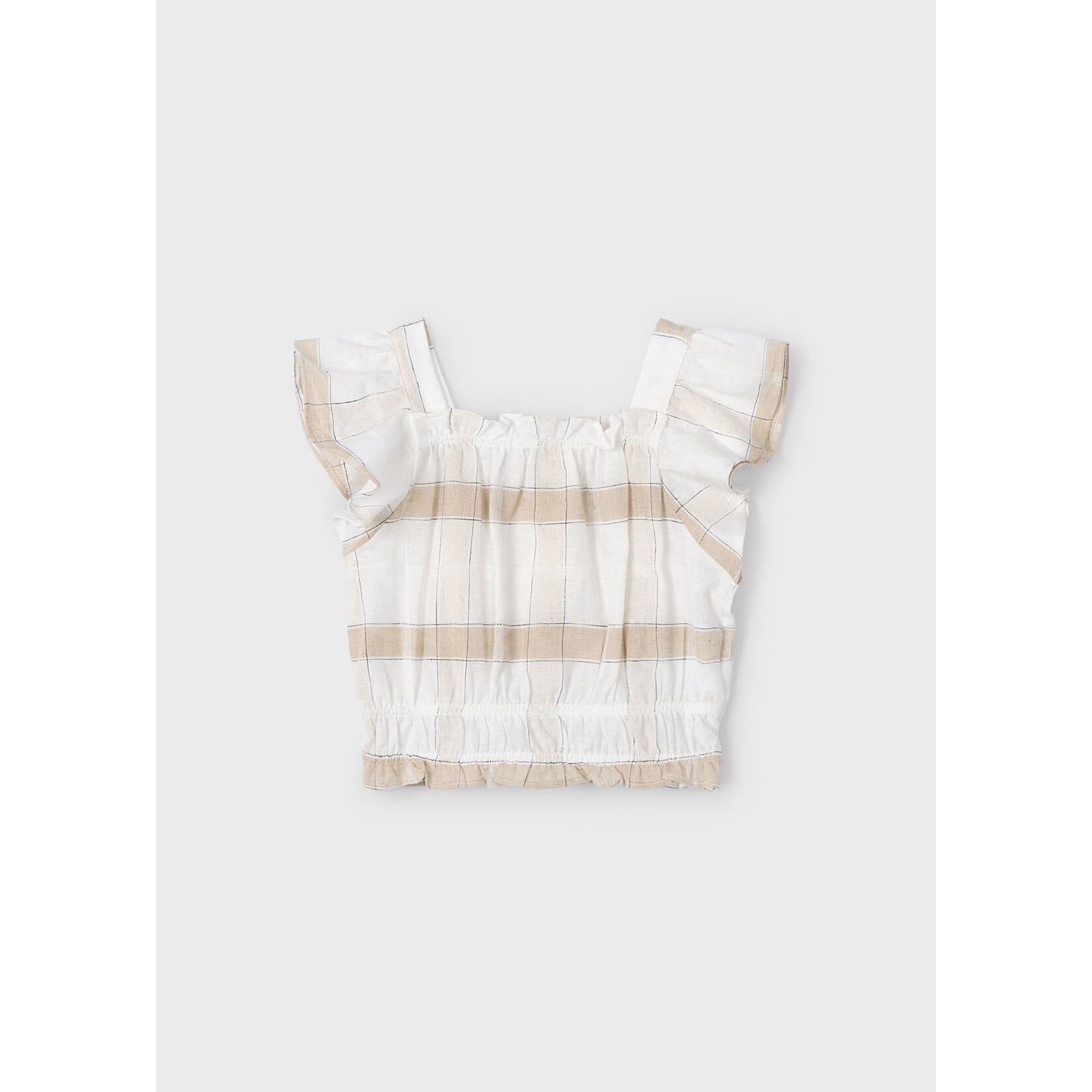 Mayoral Mayoral - Plaid Linen Blouse