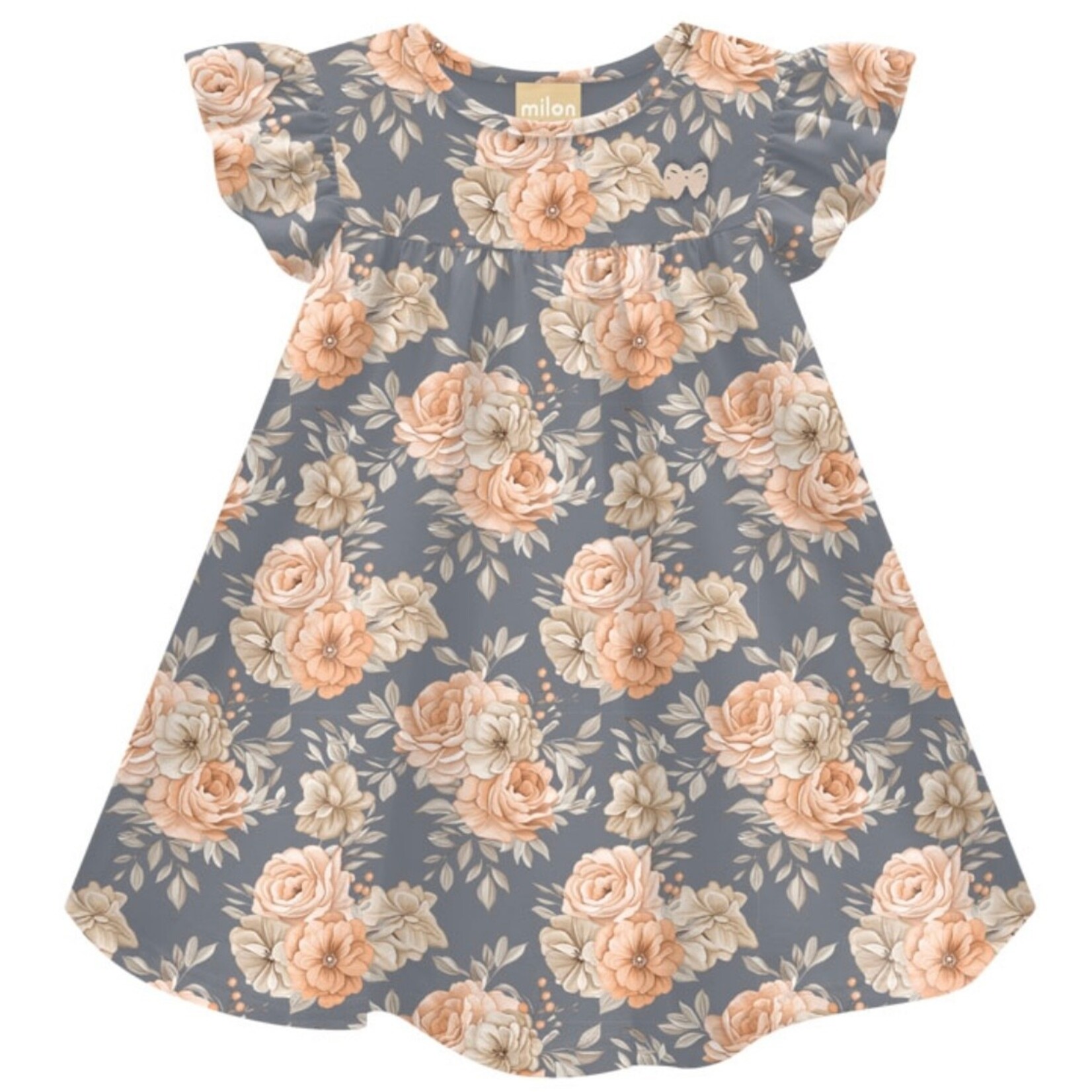 Milon Milon - Grey Floral Dress