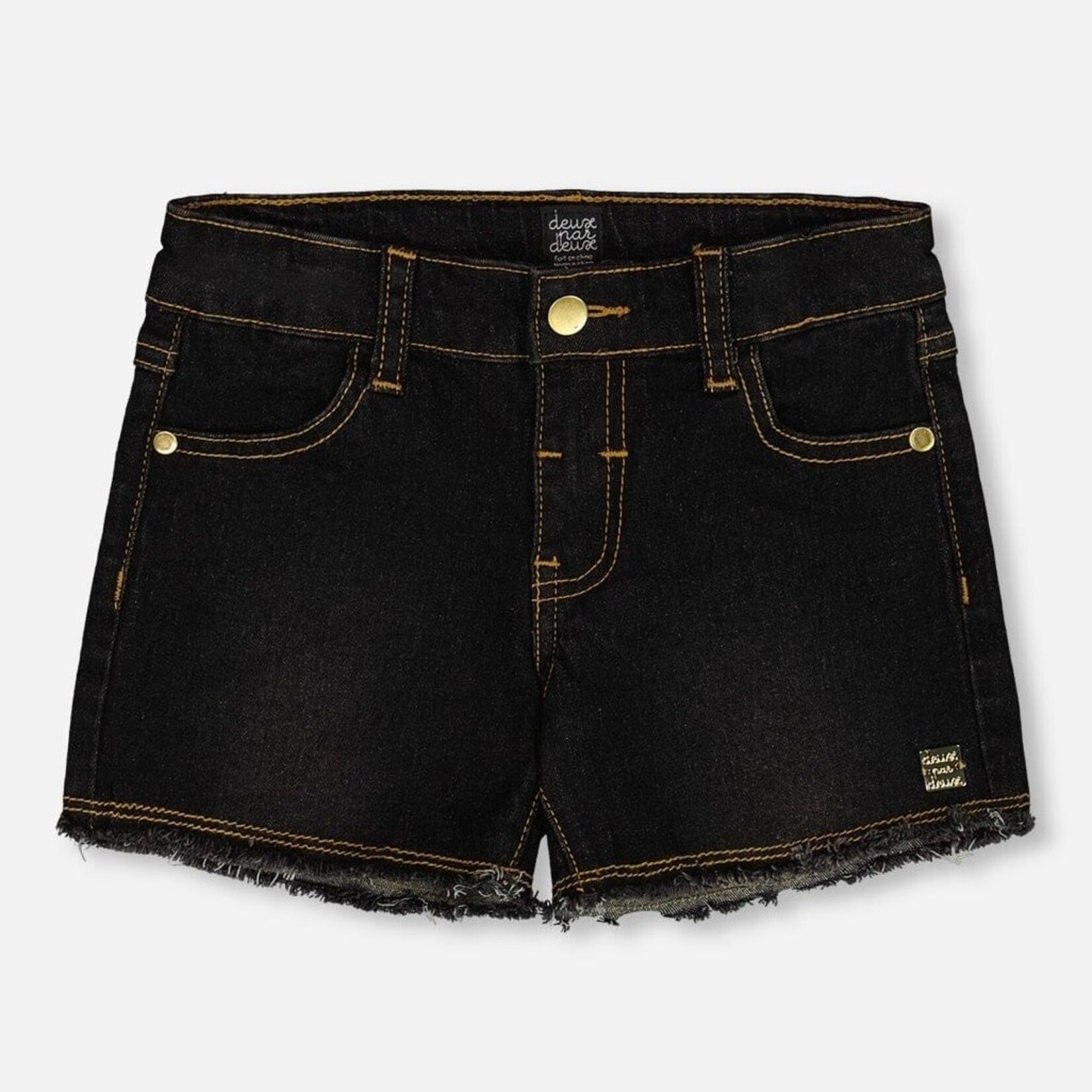 Deux Par Deux Deux Par Deux - Embroidered Jean Short