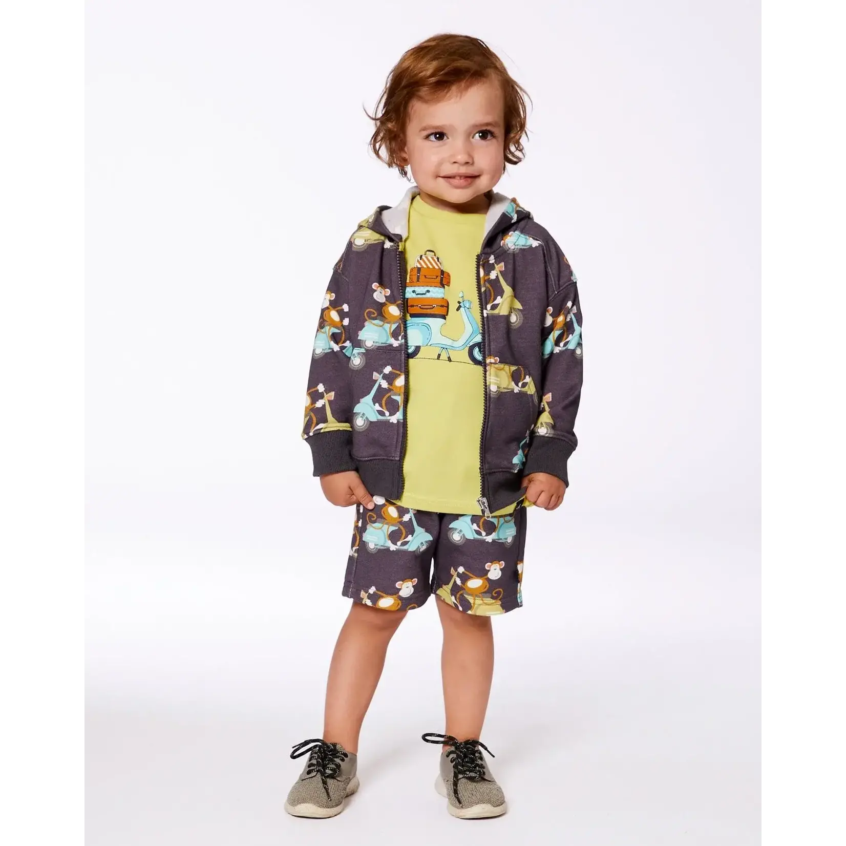 Deux Par Deux Deux Par Deux - Money Vespa Zip Hoodie