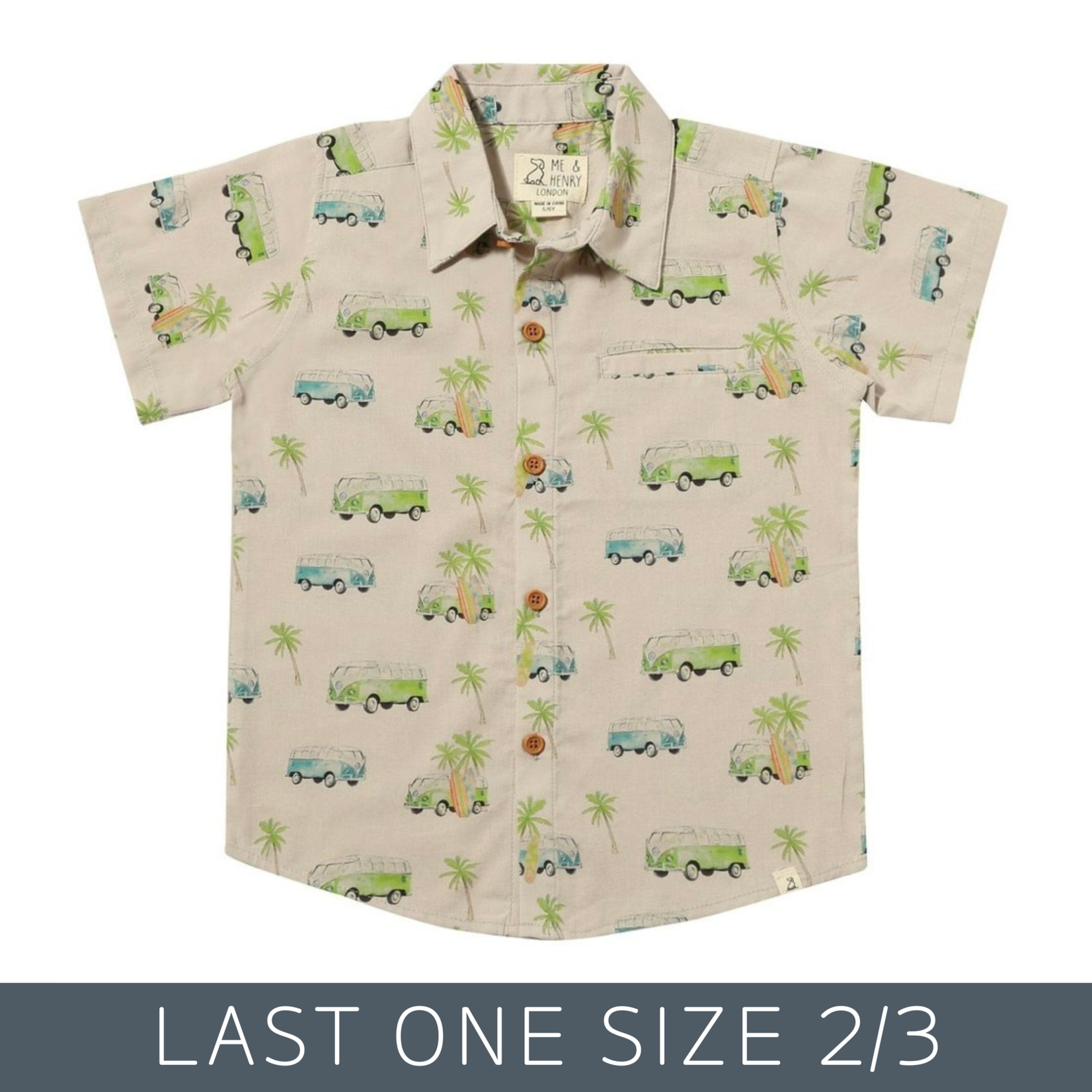 Me & Henry Me & Henry - Maui Printed Campervan Shirt