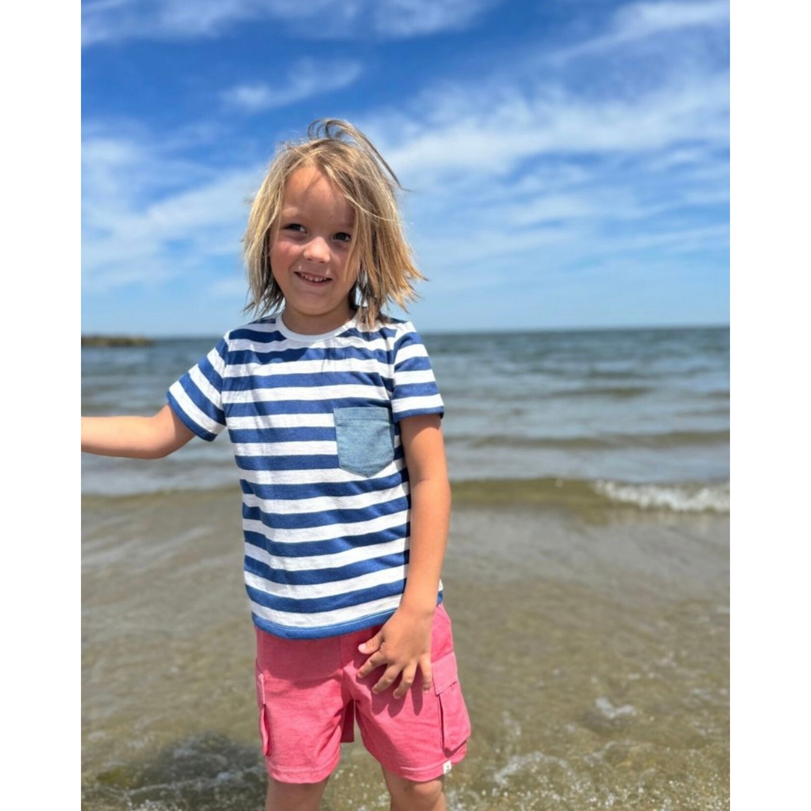 Me & Henry Me & Henry - Fowey Pocketed Tee