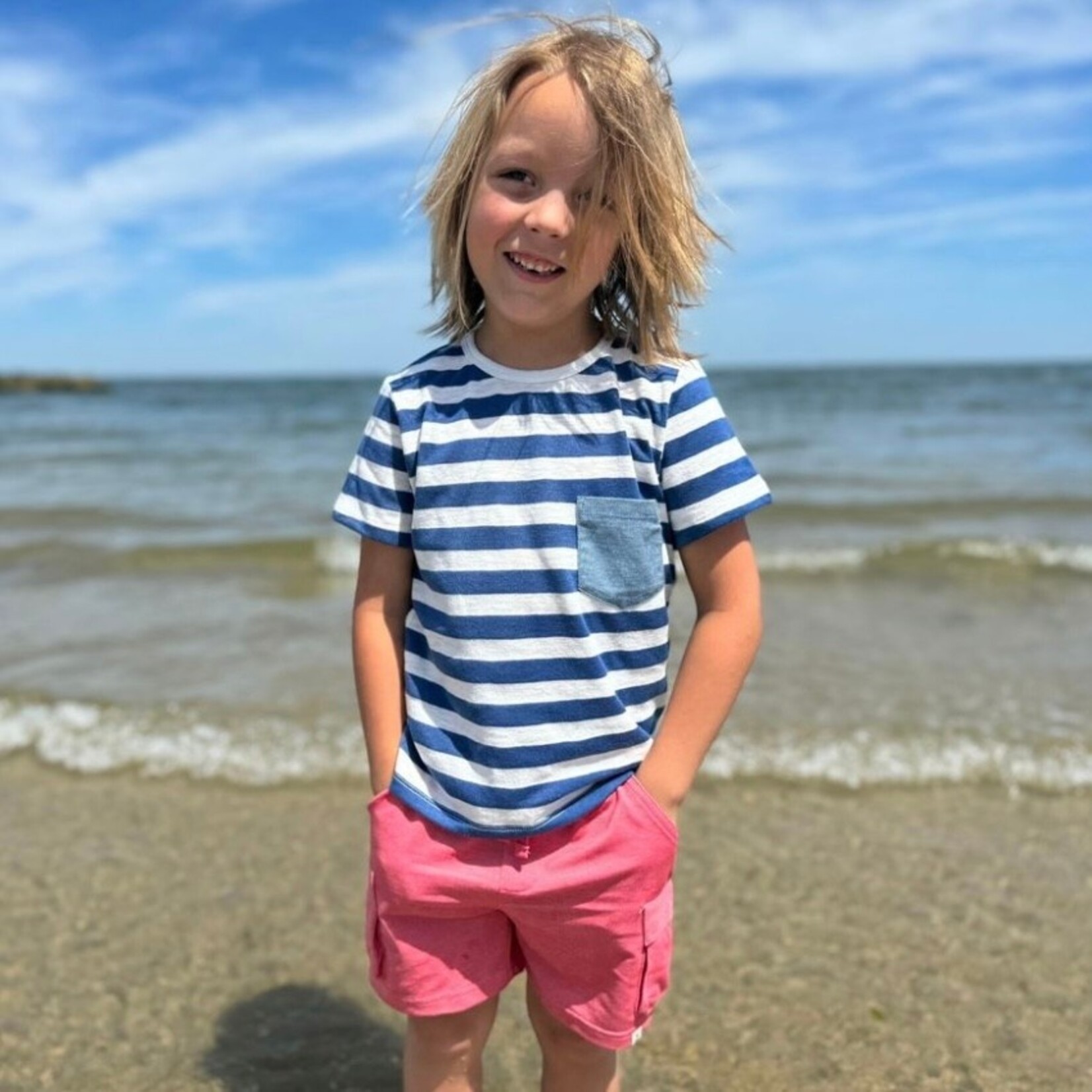 Me & Henry Me & Henry - Fowey Pocketed Tee