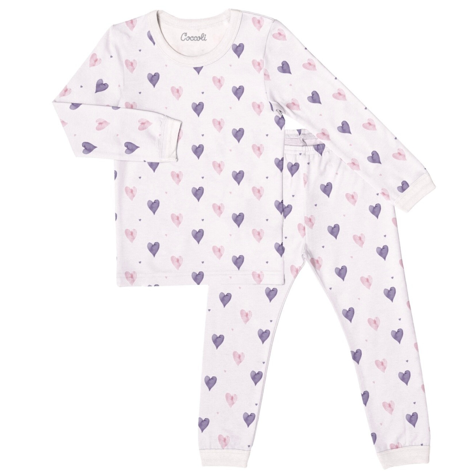 Coccoli Coccoli - Hearts On Cream 2Pc PJ Set