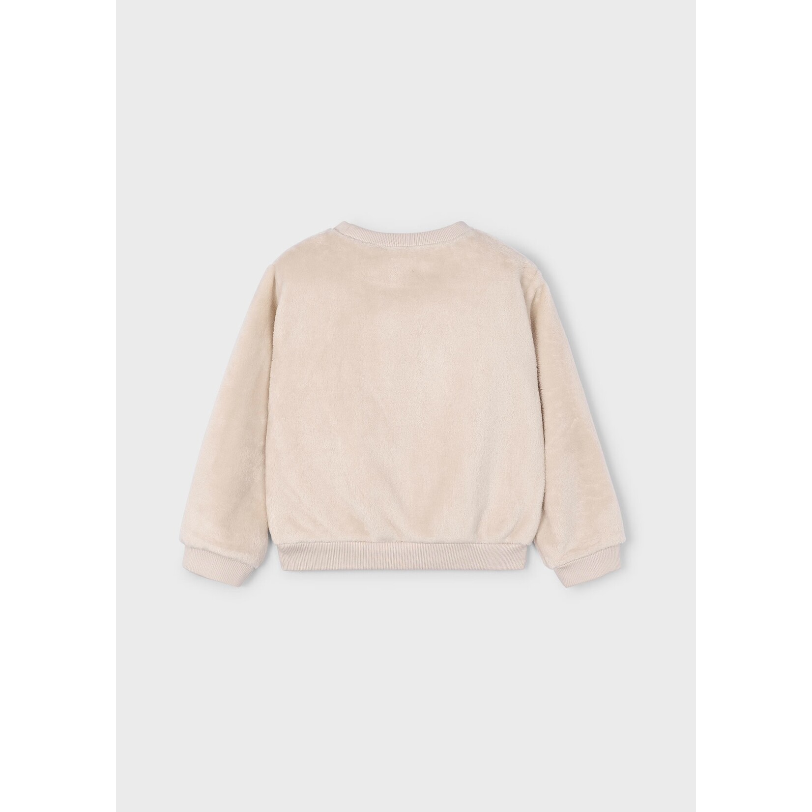 Mayoral Mayoral - Sweatshirt With Floral Faux Fur