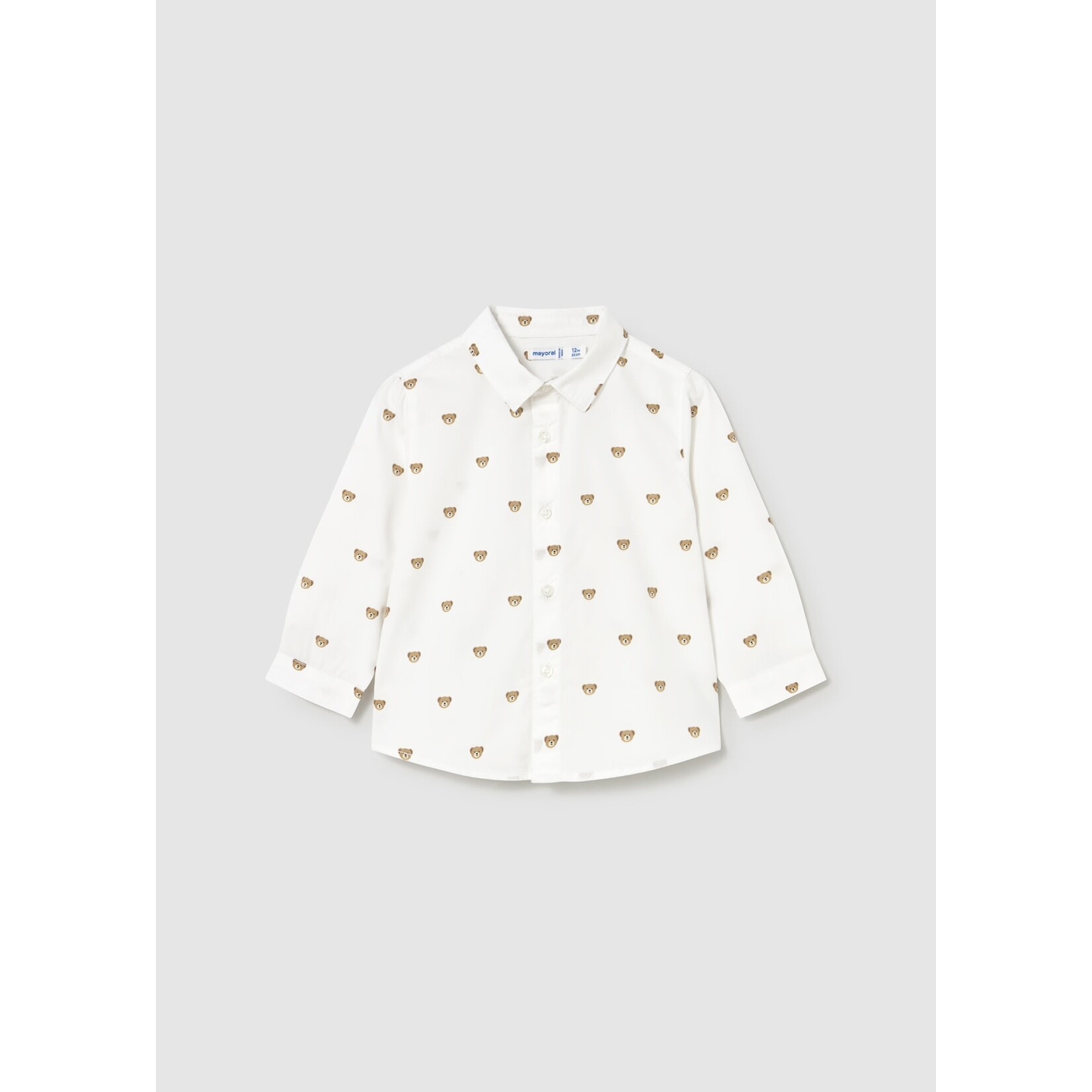 Mayoral Mayoral - L/S Button Shirt With Bears