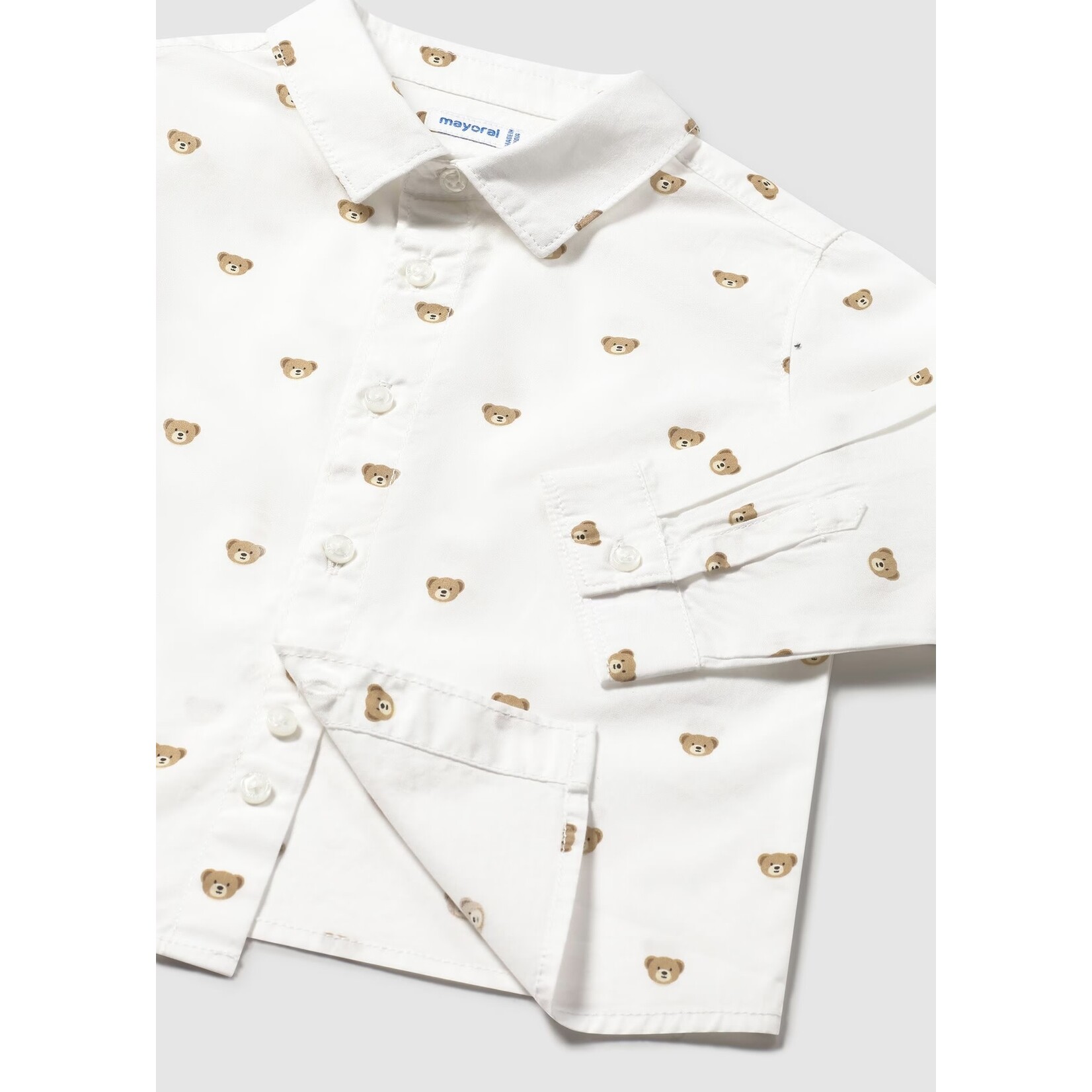 Mayoral Mayoral - L/S Button Shirt With Bears