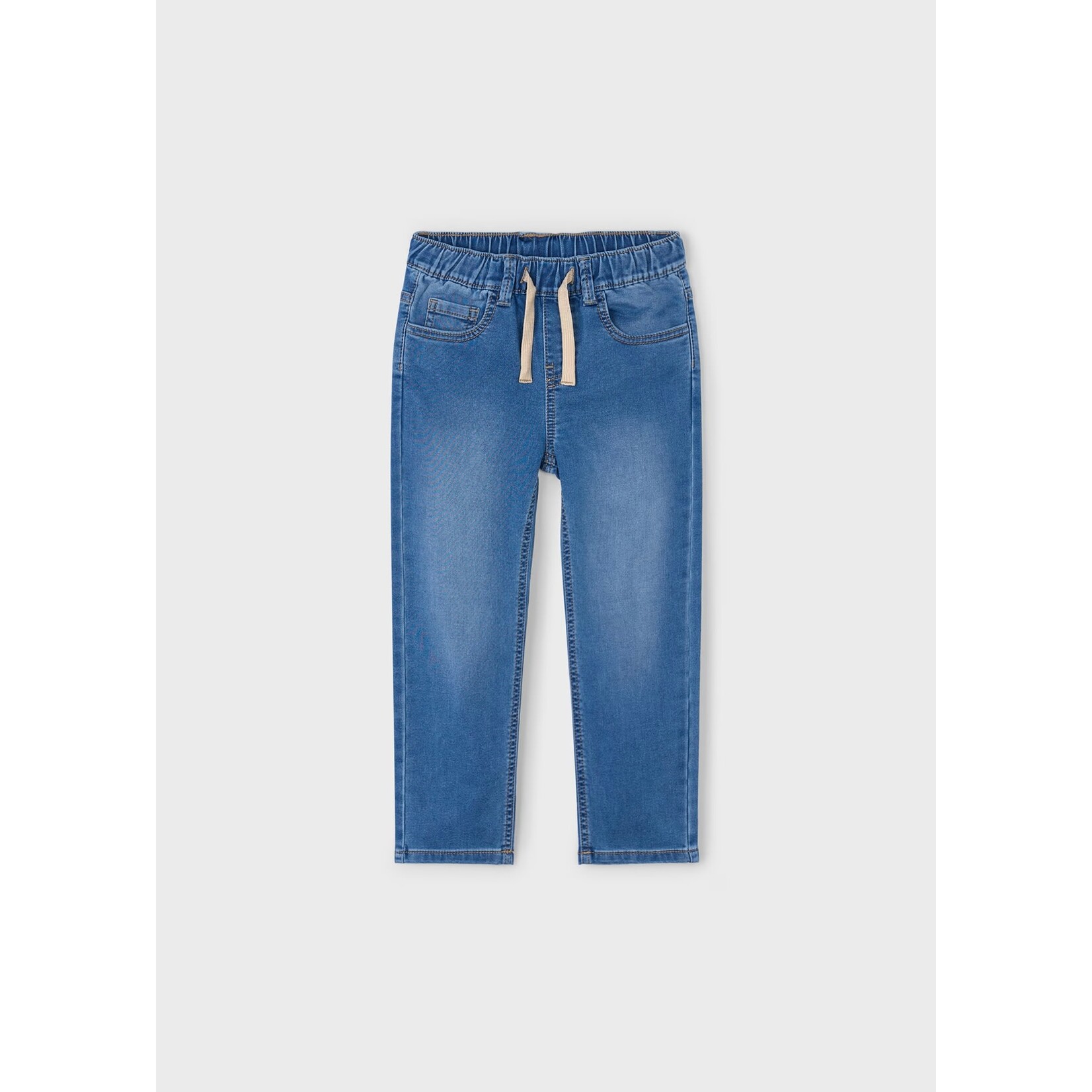 Mayoral Mayoral - Soft Denim Joggers With Drawstring