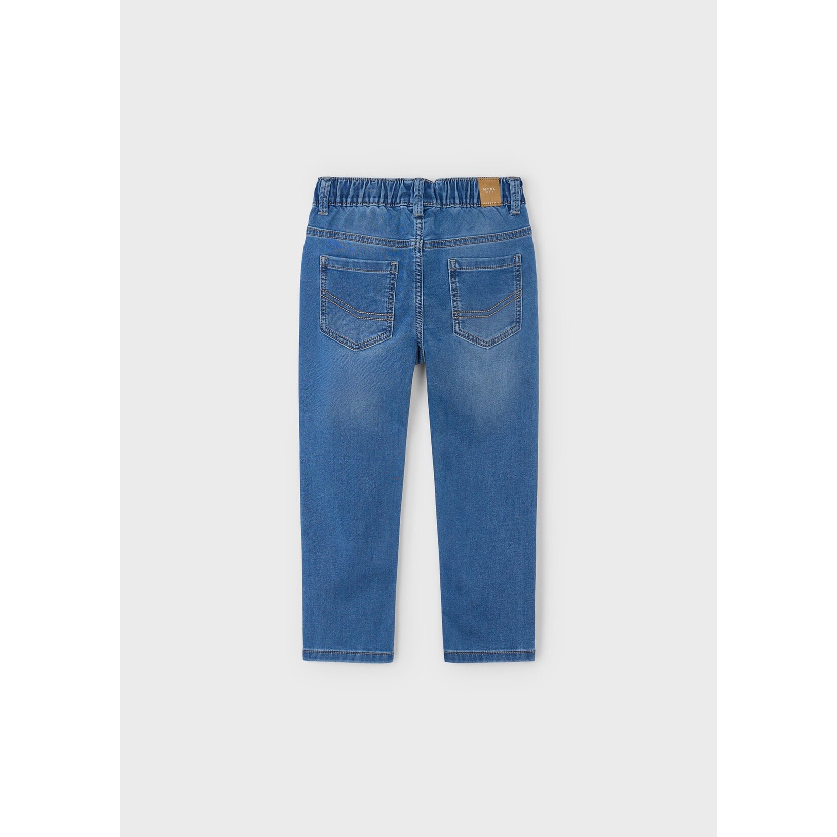 Mayoral Mayoral - Soft Denim Joggers With Drawstring