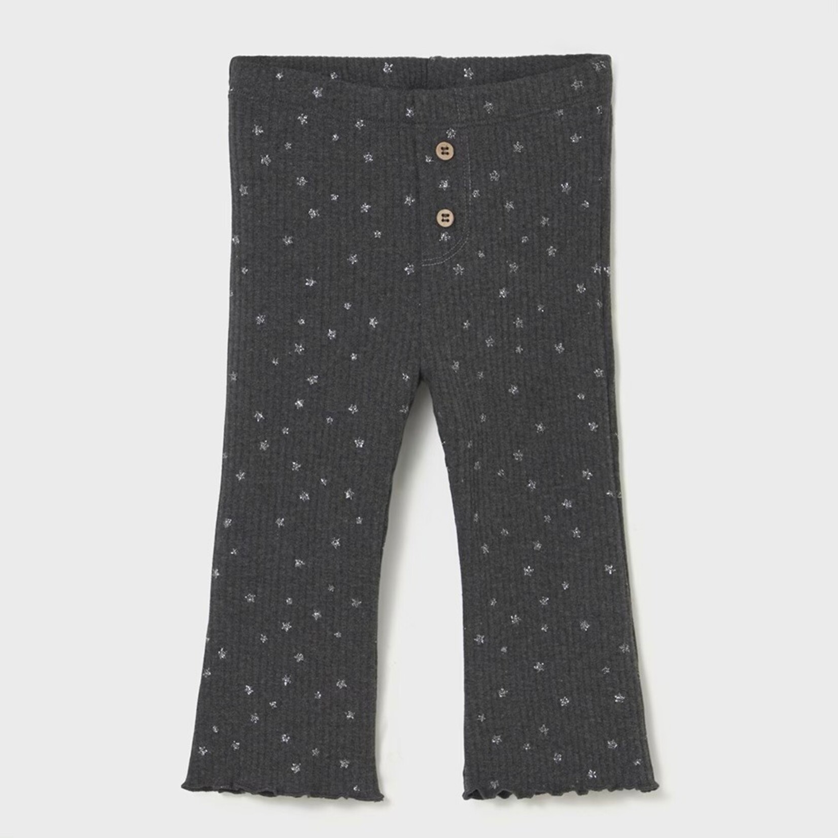 Mayoral Mayoral - Ribbed Flare Leggings With Stars