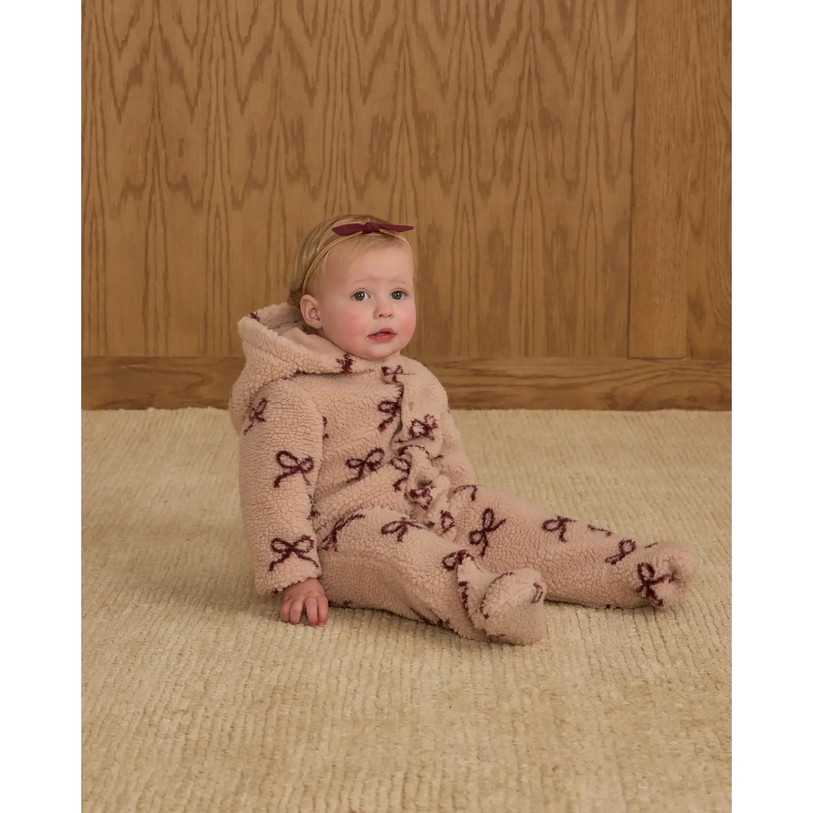 Rylee + Cru Rylee + Cru - Fleece Bows Jumpsuit