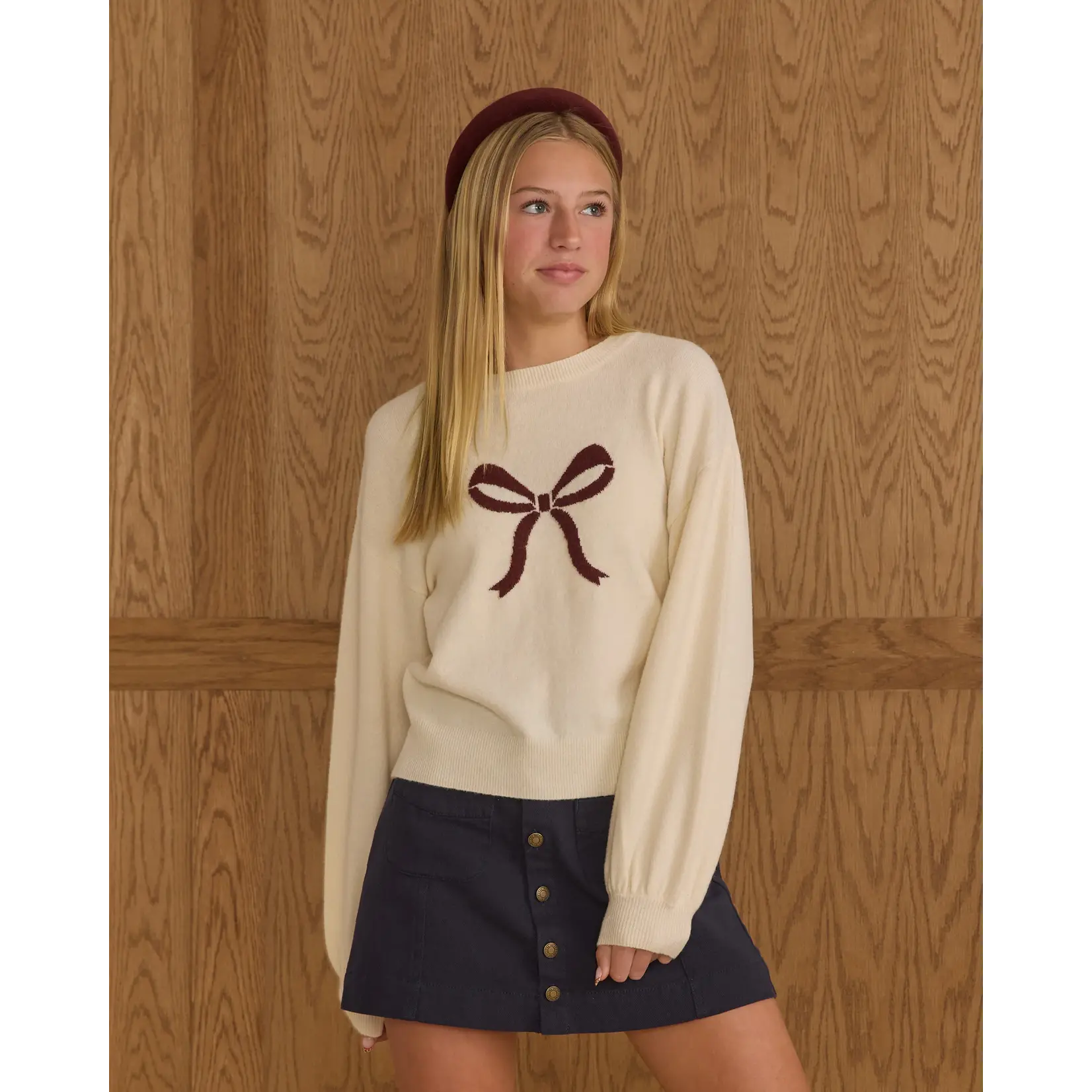 Rylee + Cru Rylee + Cru -  Aspen Bow Sweater