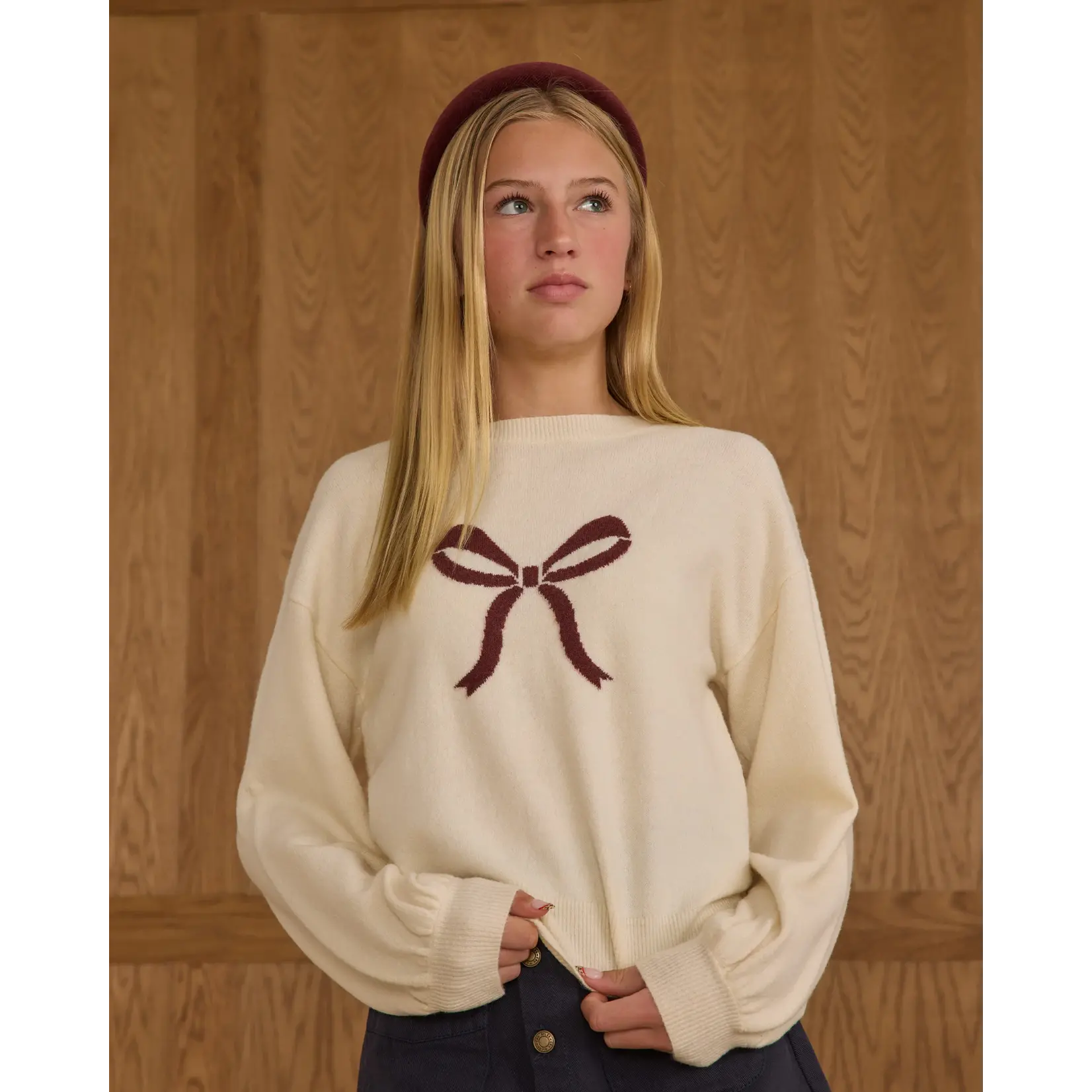 Rylee + Cru Rylee + Cru -  Aspen Bow Sweater