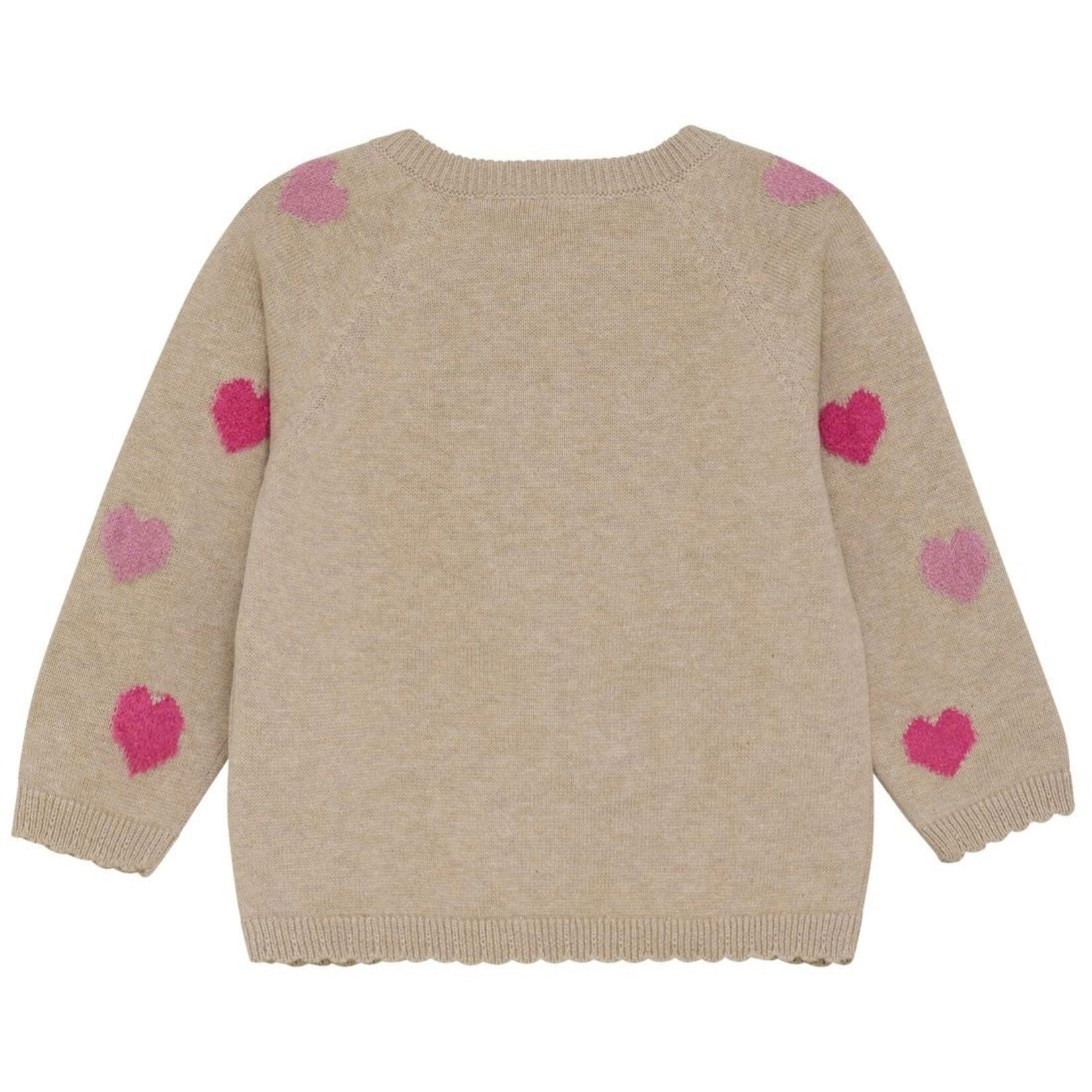 MinyMo Minymo - Heart Knit Cardigan