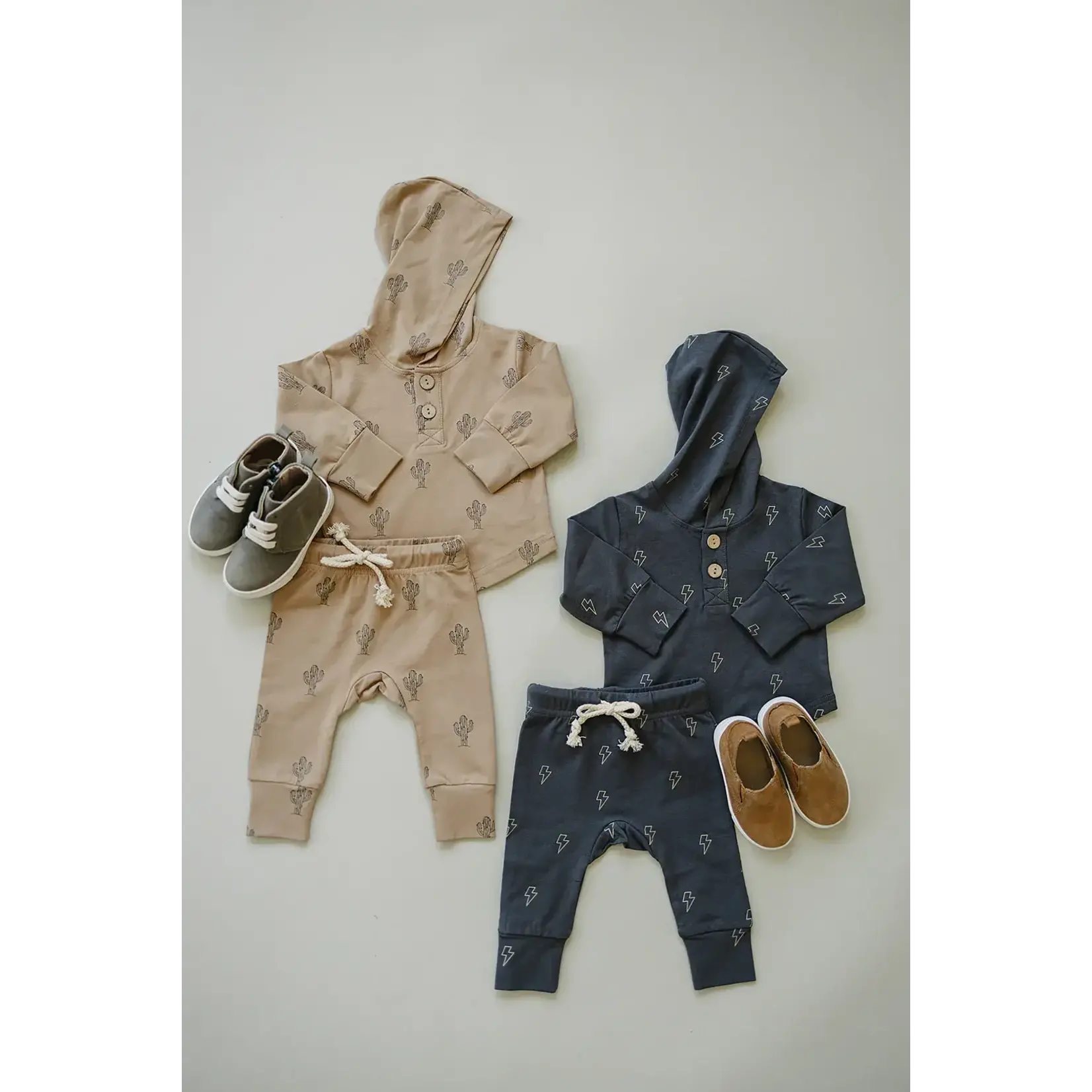 Mebie Baby Mebie Baby - Lightning Bolt Hooded Set