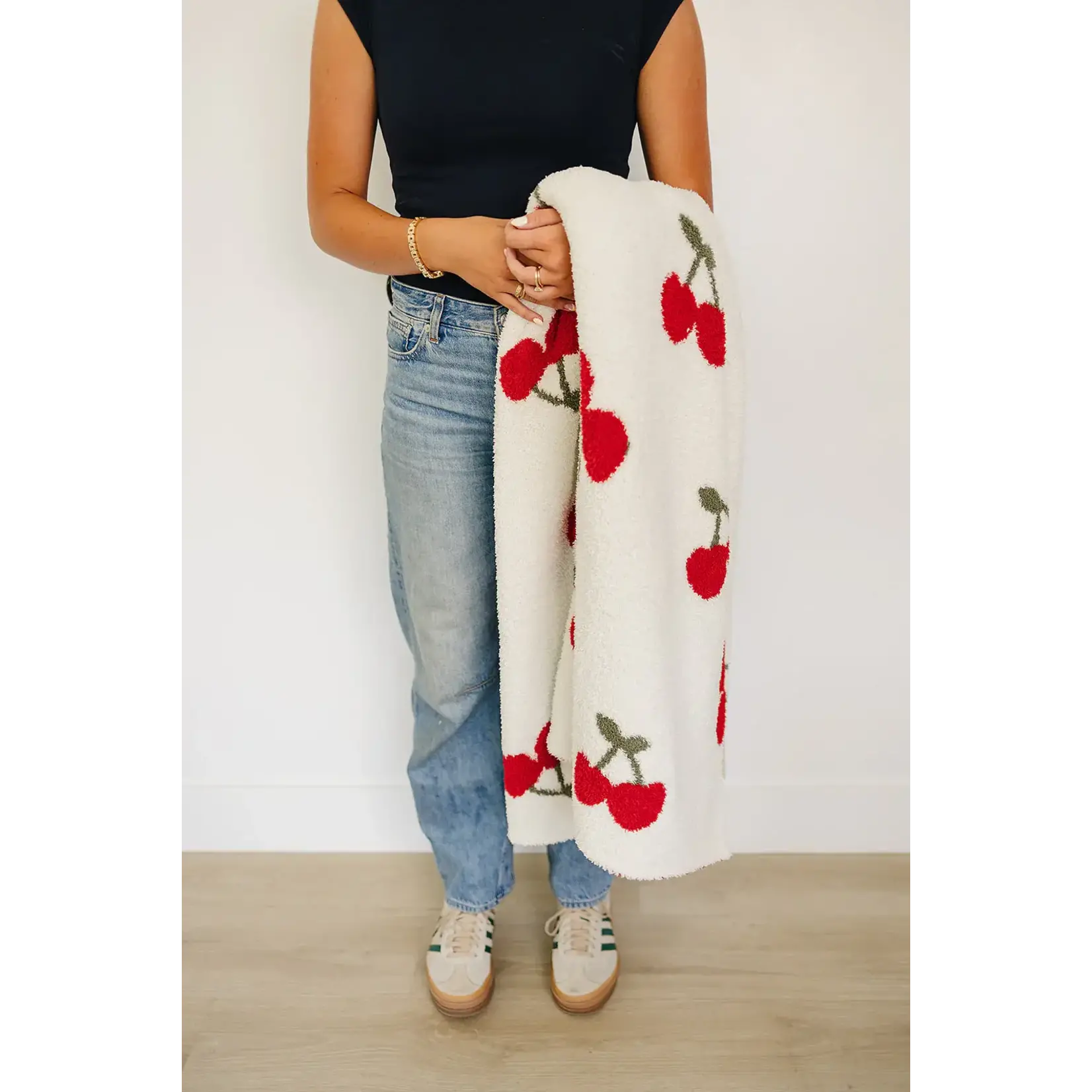 Mebie Baby Mebie Baby - Cherry Plush Blanket