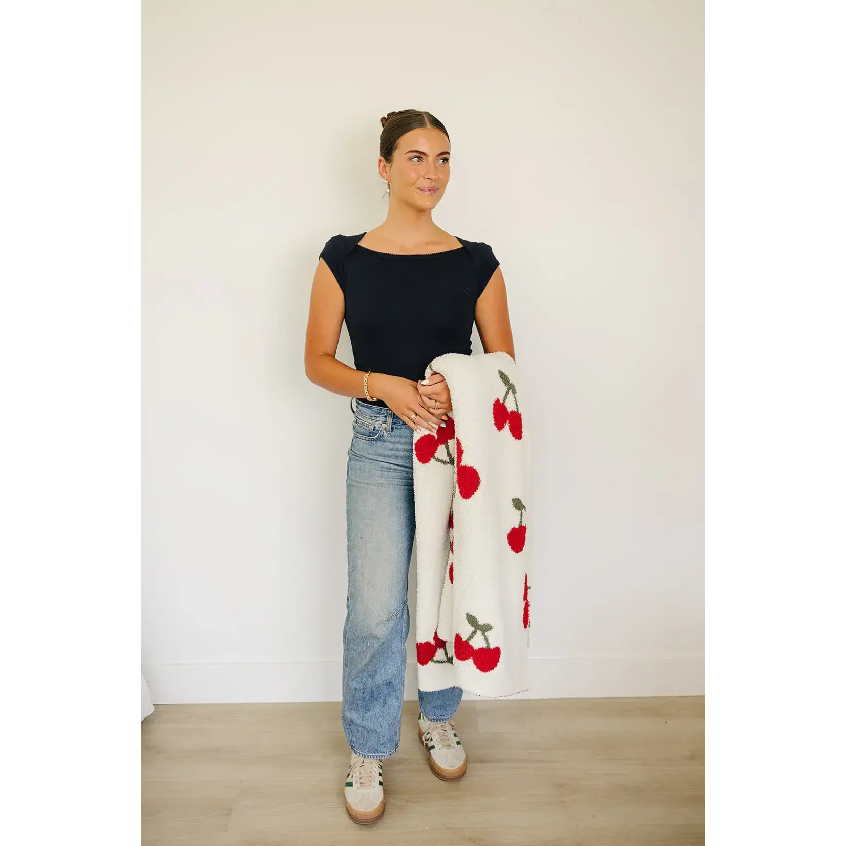 Mebie Baby Mebie Baby - Cherry Plush Blanket