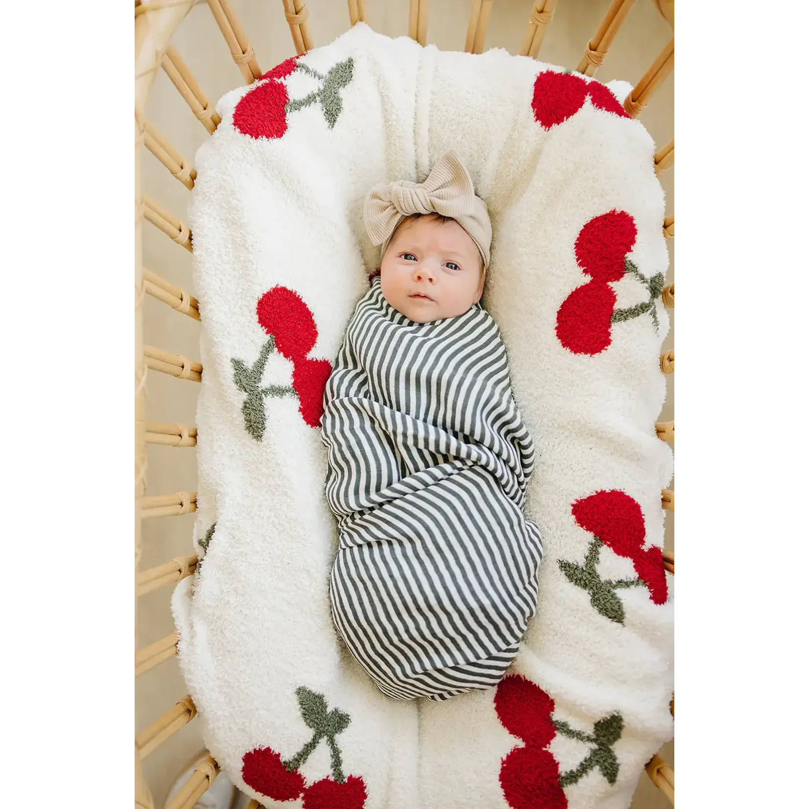 Mebie Baby Mebie Baby - Cherry Plush Blanket