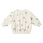Quincy Mae Quincy Mae - Relaxed Sweatshirt Brown Bear