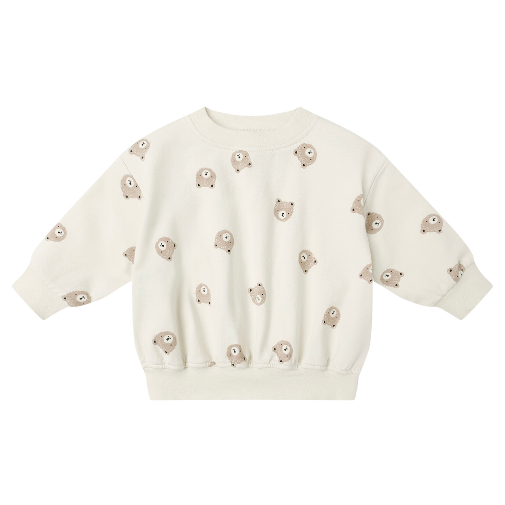 Quincy Mae Quincy Mae - Relaxed Sweatshirt Brown Bear