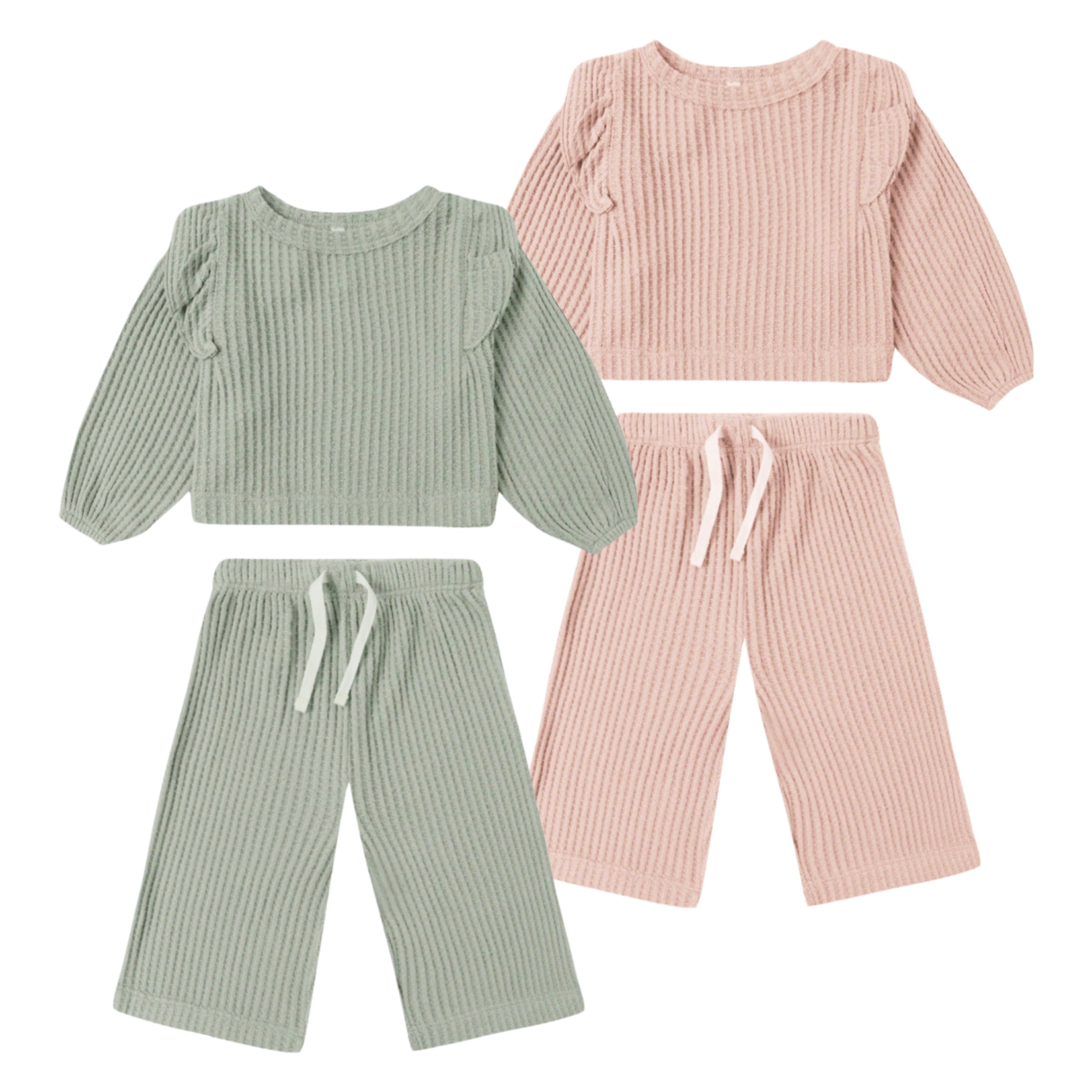 Quincy Mae Quincy Mae - Ruffle Cozy Set