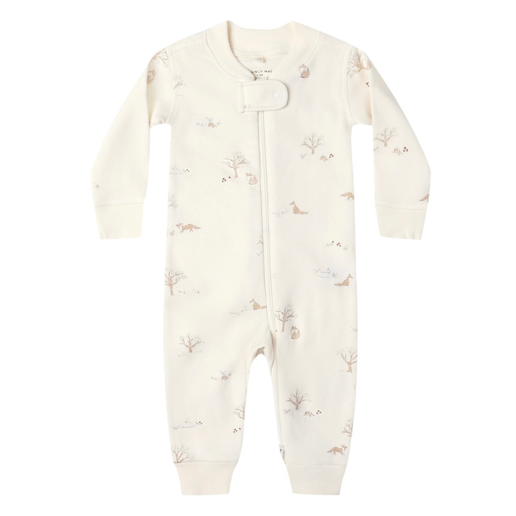 Quincy Mae Quincy Mae - Fox Land Zip Long Sleeve Sleeper