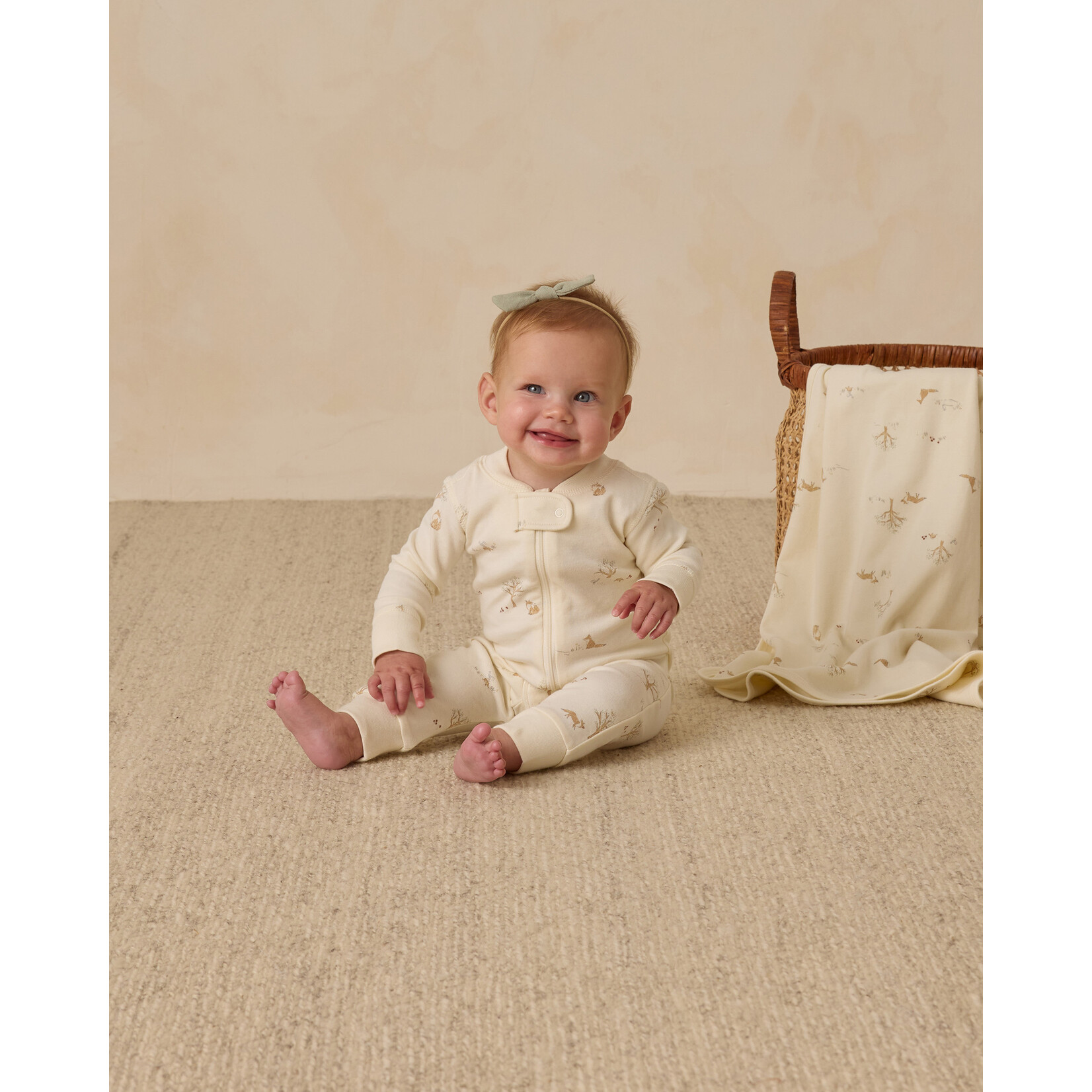 Quincy Mae Quincy Mae - Fox Land Zip Long Sleeve Sleeper