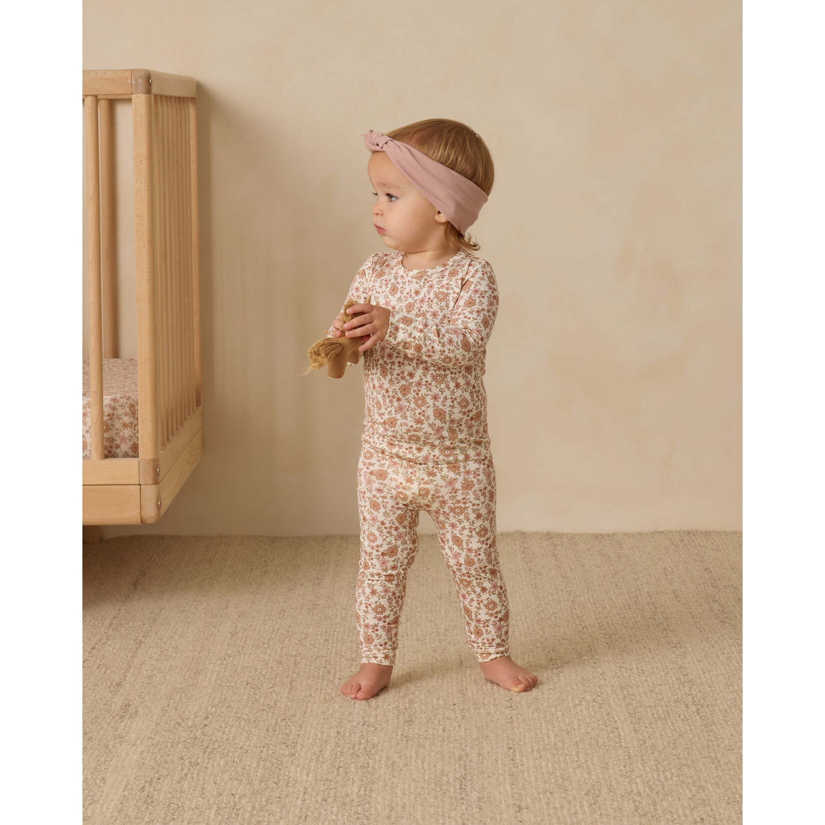 Quincy Mae Quincy Mae - Bamboo Bloom Zip Pajama Set