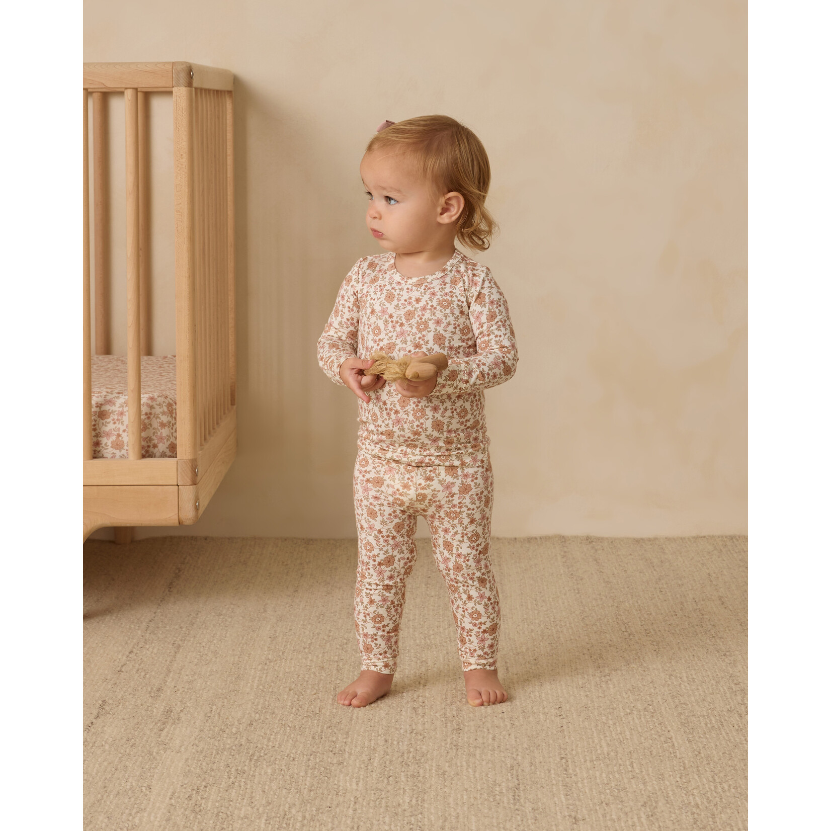 Quincy Mae Quincy Mae - Bamboo Bloom Zip Pajama Set
