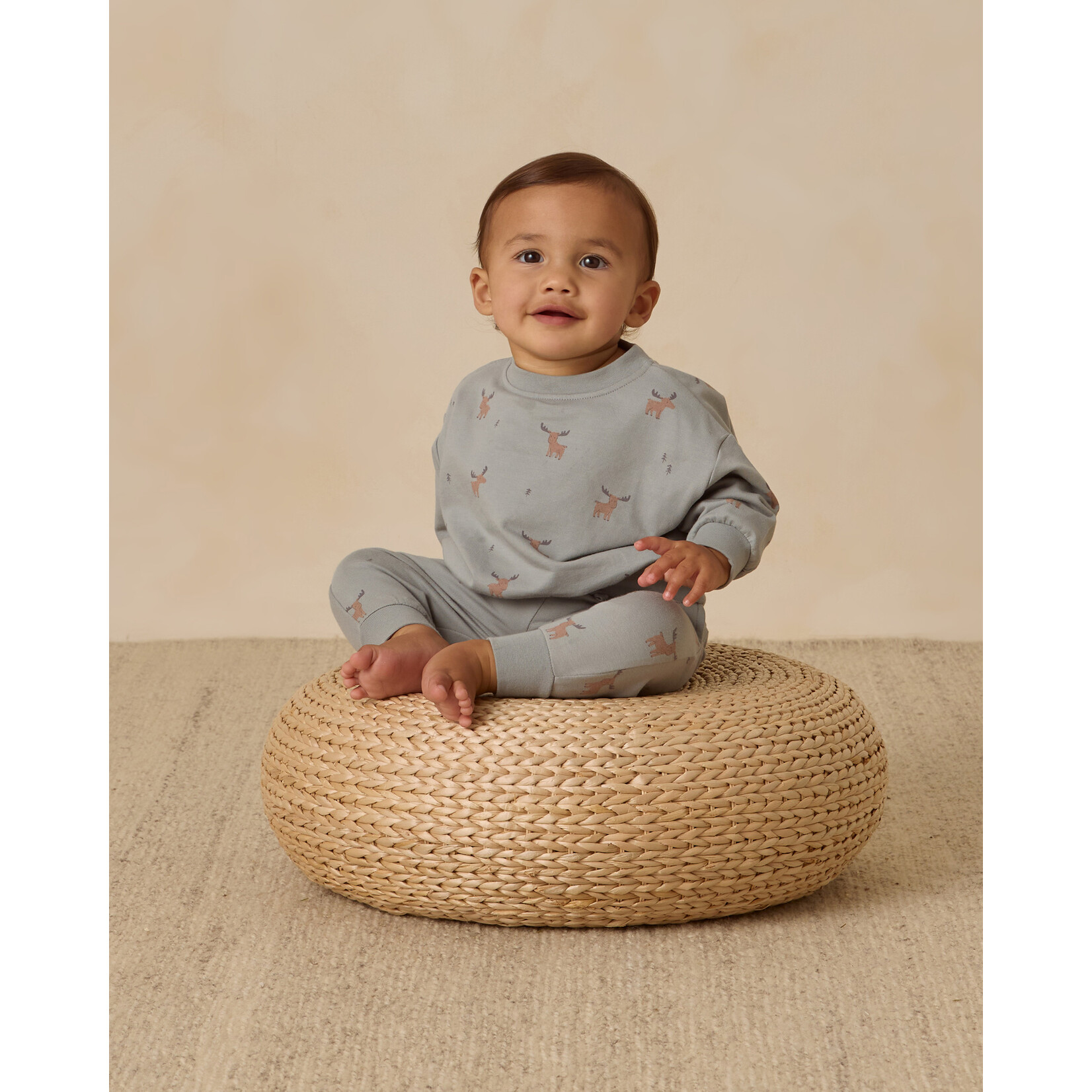 Quincy Mae Quincy Mae - Relaxed Sweatshirt Moose