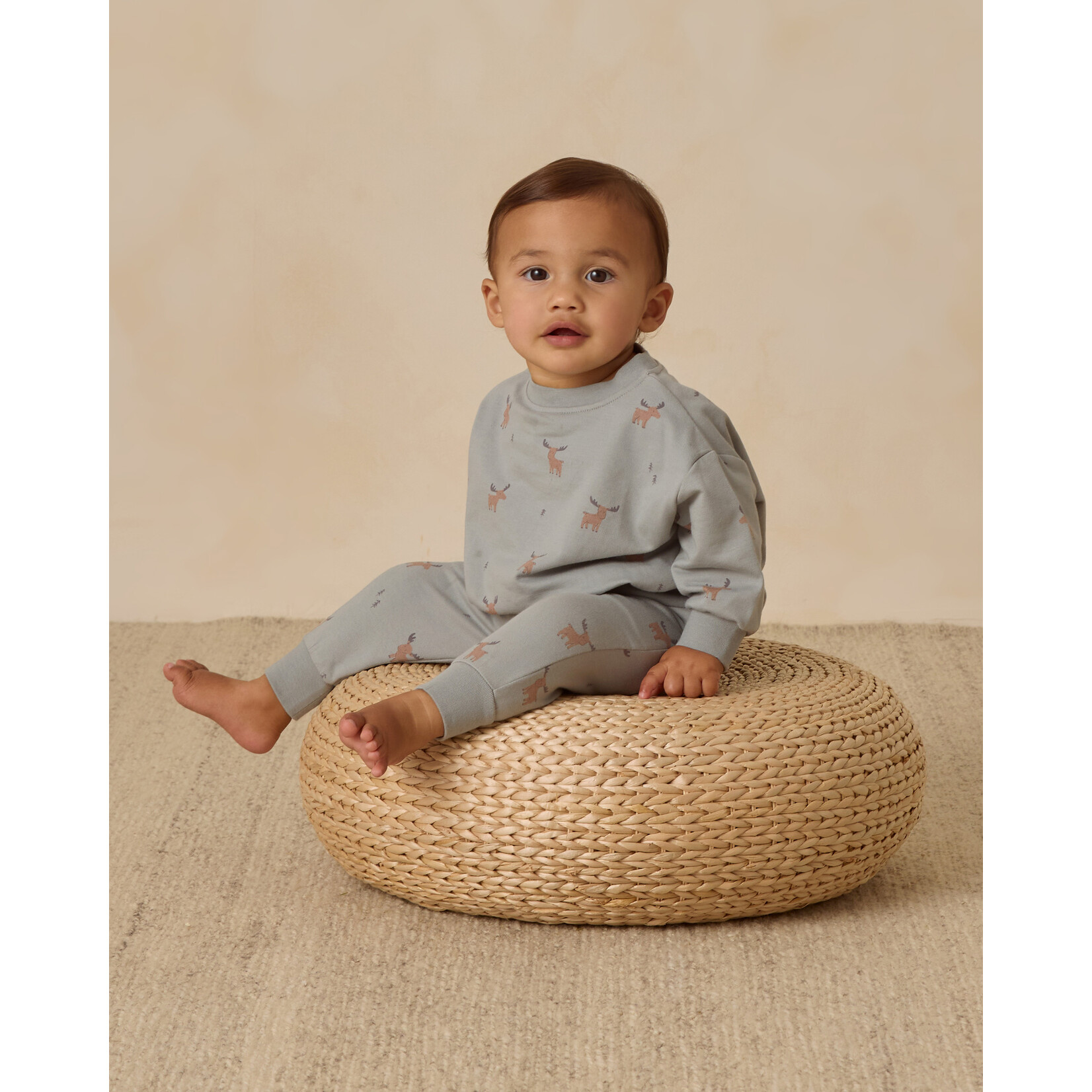 Quincy Mae Quincy Mae - Relaxed Sweatshirt Moose