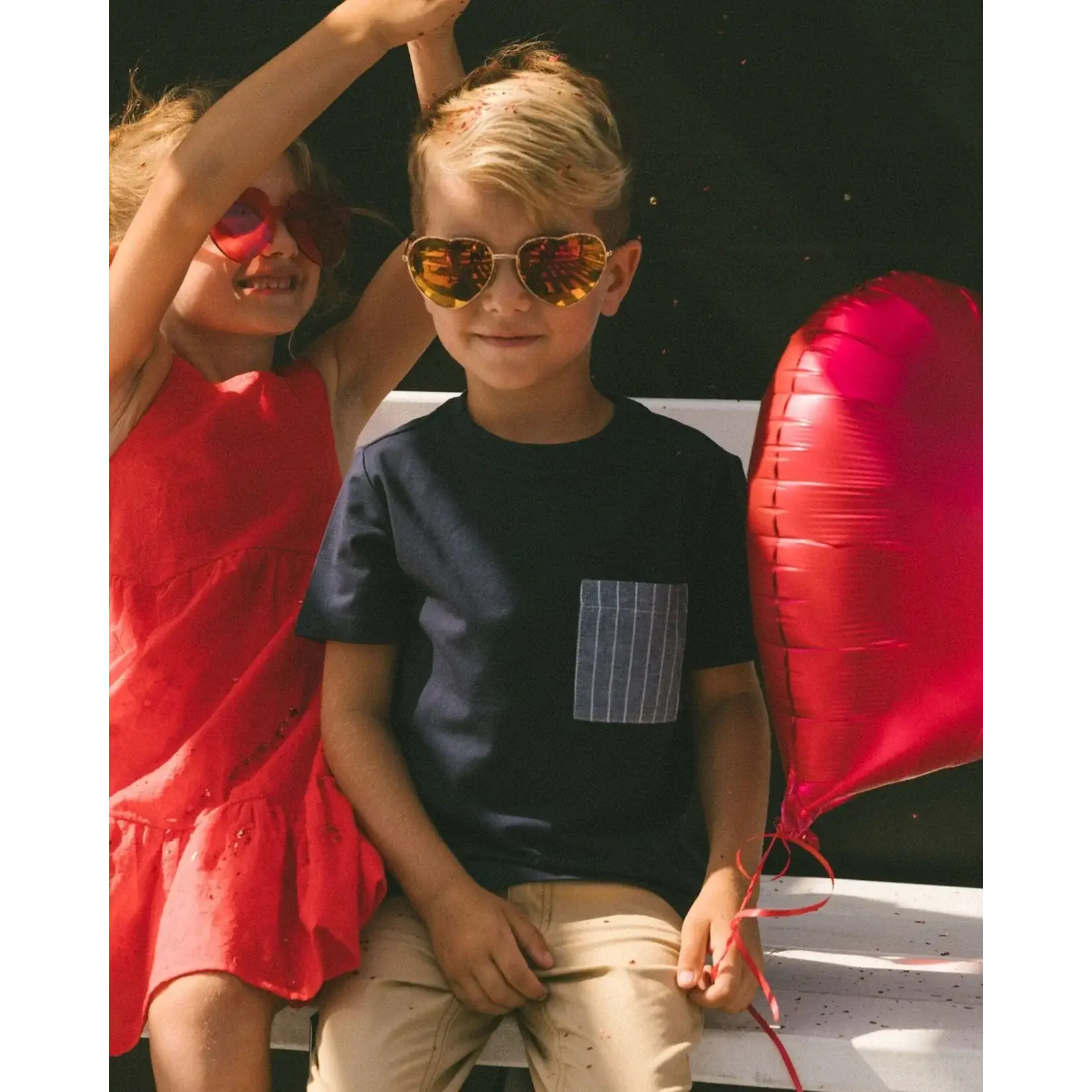 Deux Par Deux Deux Par Deux - Short Sleeve Tee With Pocket