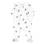 Coccoli Coccoli -Cotton  Modal  Ice Hockey Players Zipper Footie