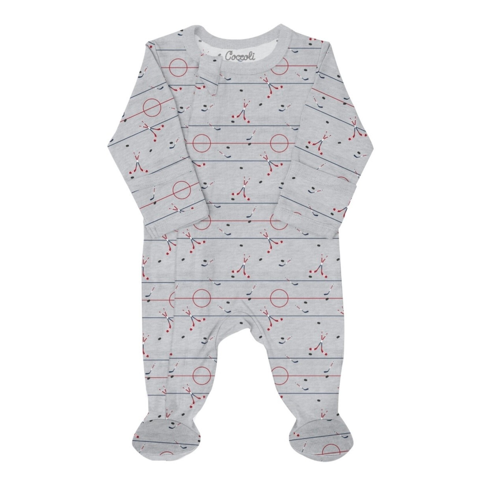 Coccoli Coccoli - Modal  Ice Rink Zipper Footie