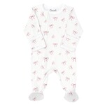 Coccoli Coccoli - Cotton  Modal  Bows Zipper Footie