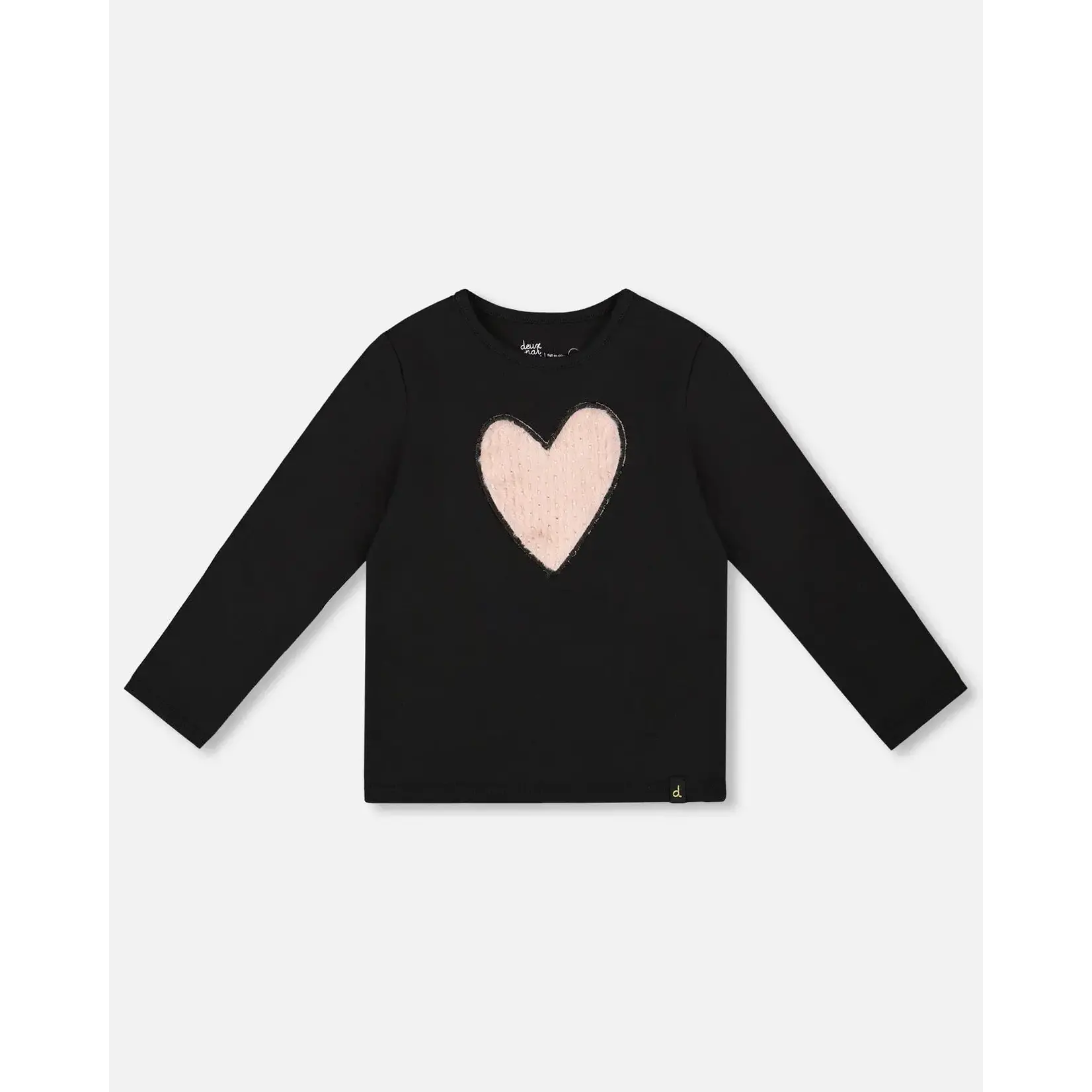 Deux Par Deux Deux Par Deux - L/S Organic Heart T-Shirt