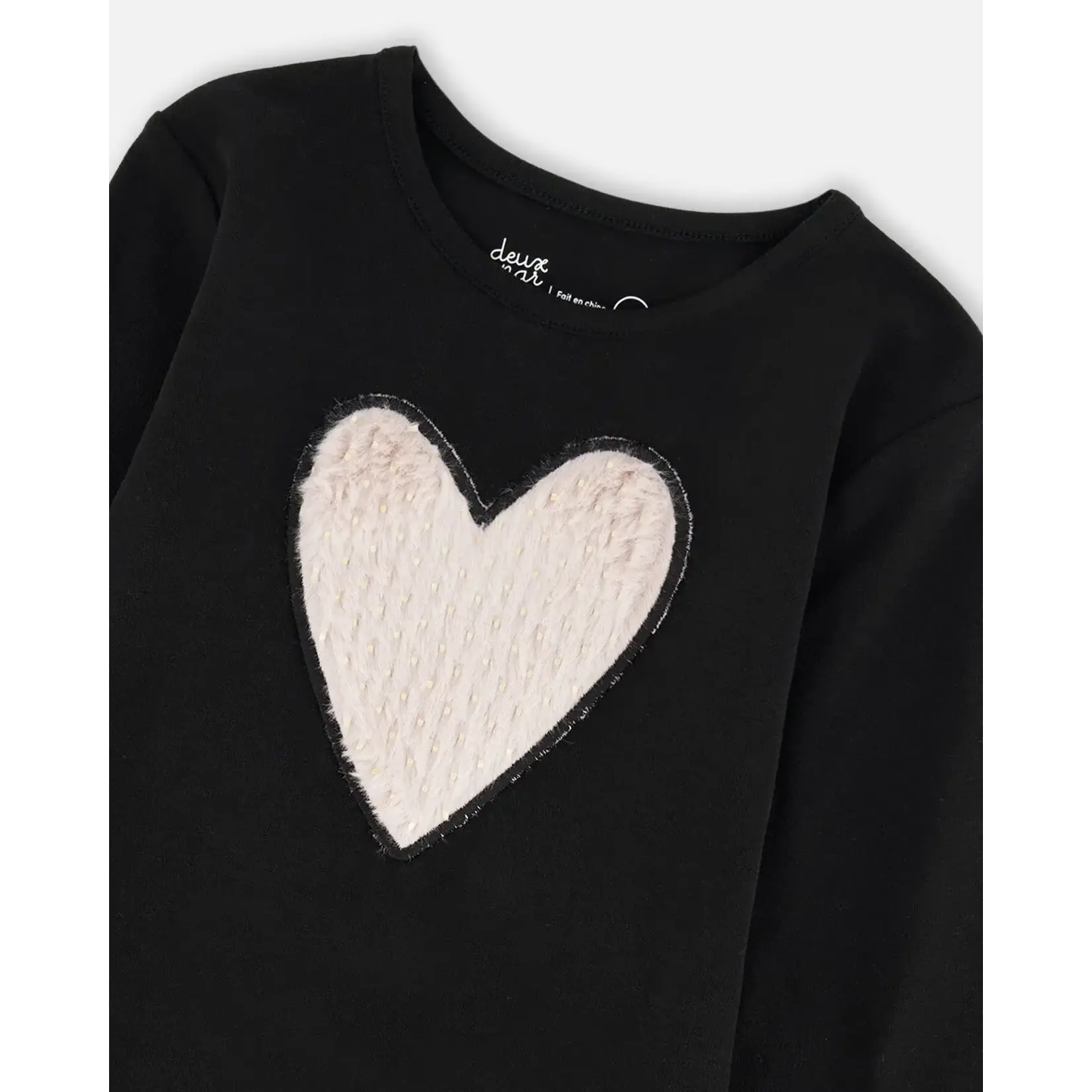 Deux Par Deux Deux Par Deux - L/S Organic Heart T-Shirt