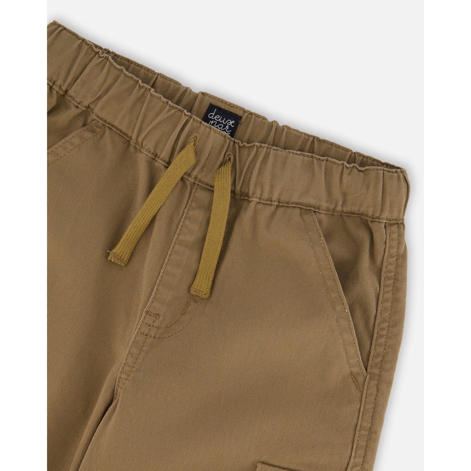 Deux Par Deux Deux Par Deux - Stretch Twill Joggers With Cargo Pockets