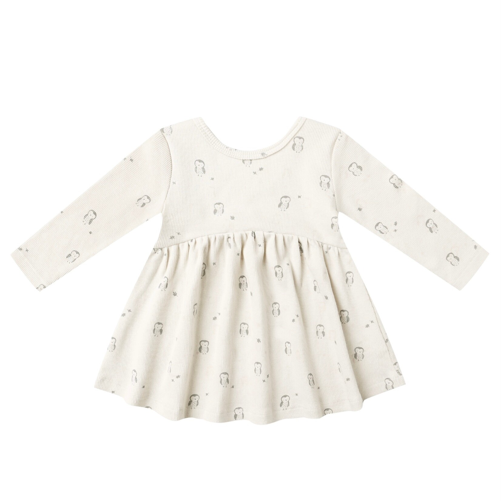 Quincy Mae Quincy Mae - Ribbed Long Sleeve Dress